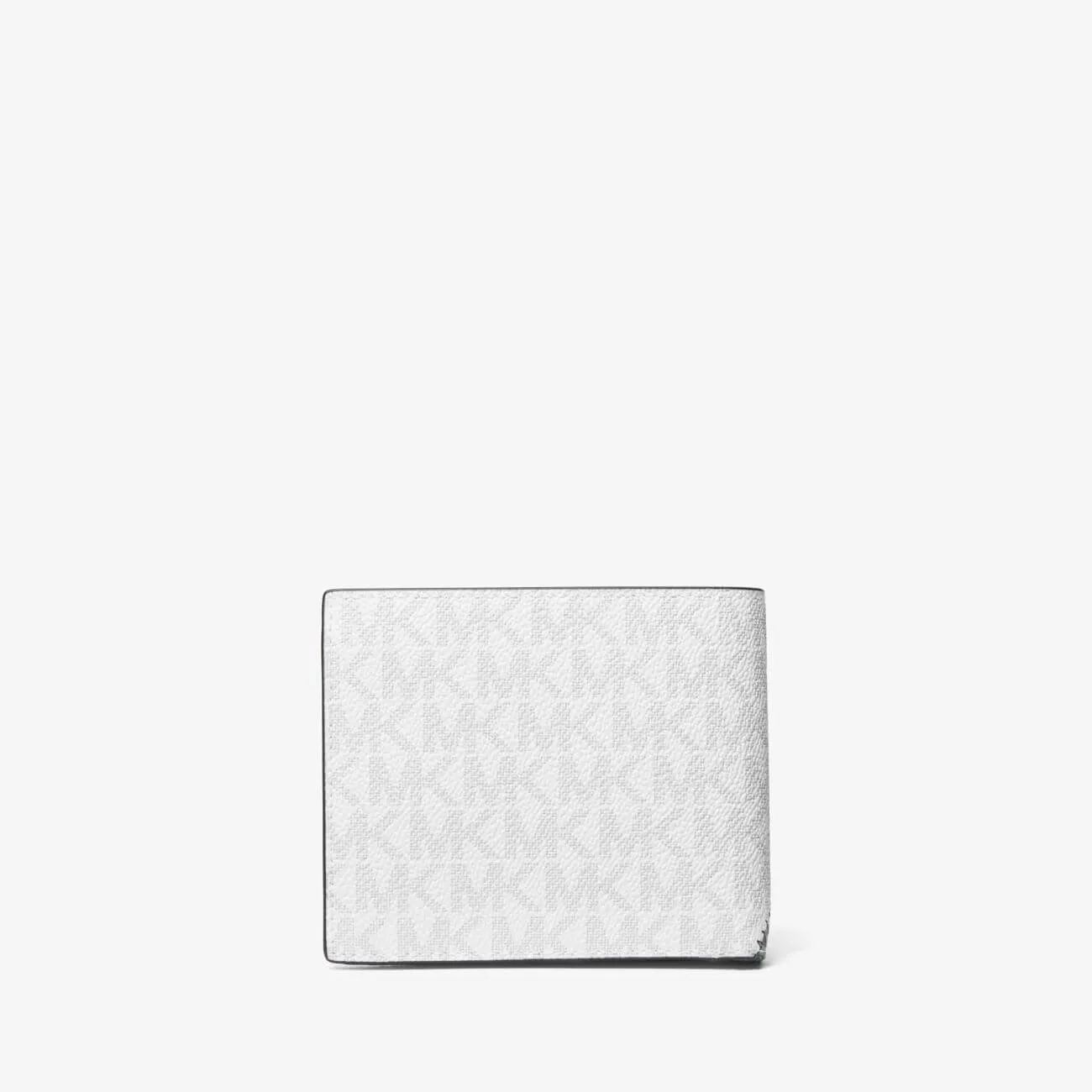 Michael Kors Cooper Logo and Faux Leather Billfold Wallet, white/green