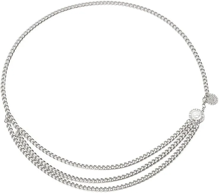 Minimalist Waist Chains for Women Fashion Layered Tassel Chain Belts for Dress Suit Jeans Clothes Accessory Adjustable Bikini Beach Belly Chains Body Jewelry