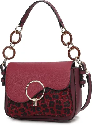MKF Collection Satchel Bags for Women, Vegan Leather Shoulder bag, Crossbody bag Handbag Purse by Mia K