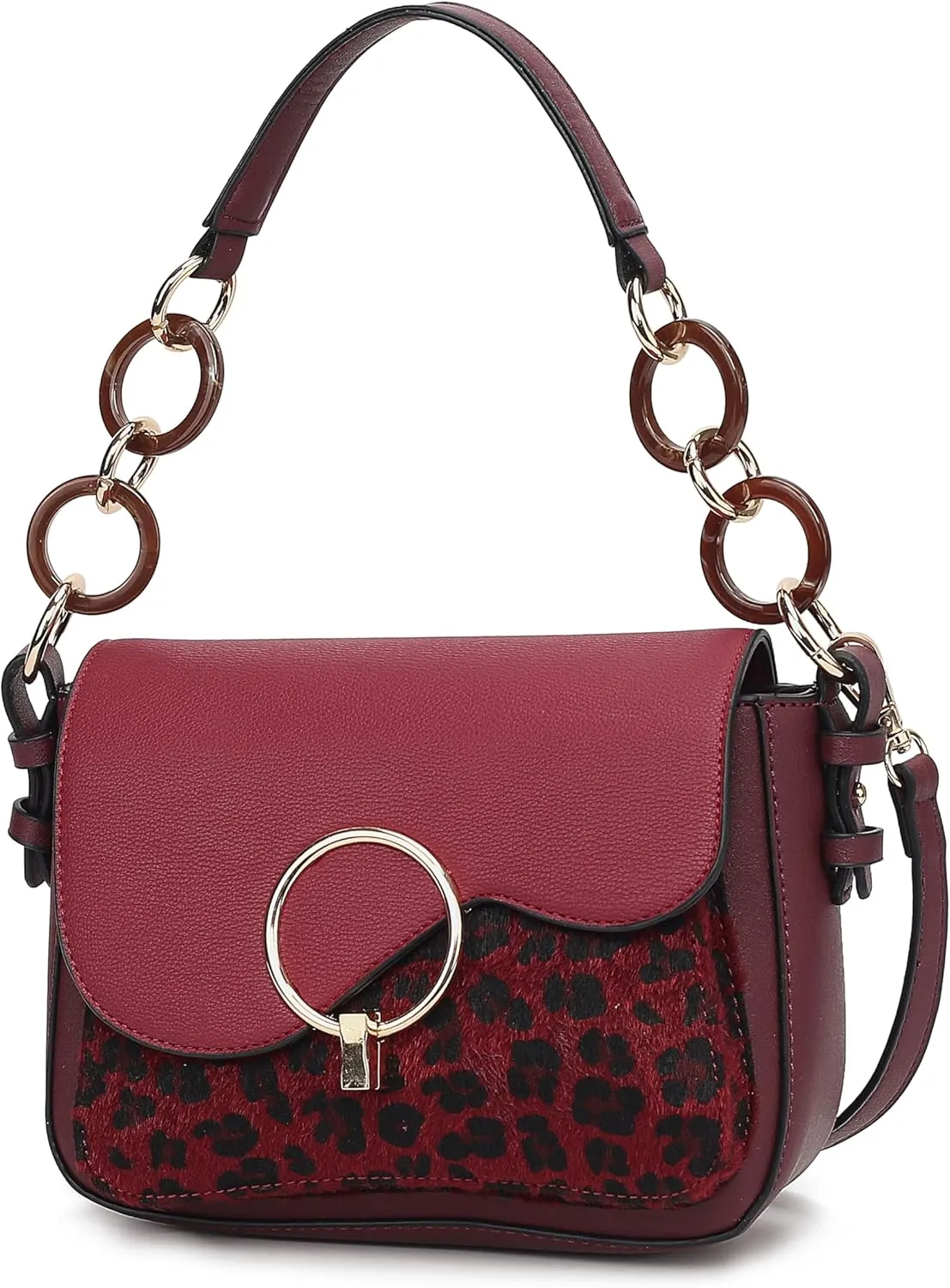 MKF Collection Satchel Bags for Women, Vegan Leather Shoulder bag, Crossbody bag Handbag Purse by Mia K