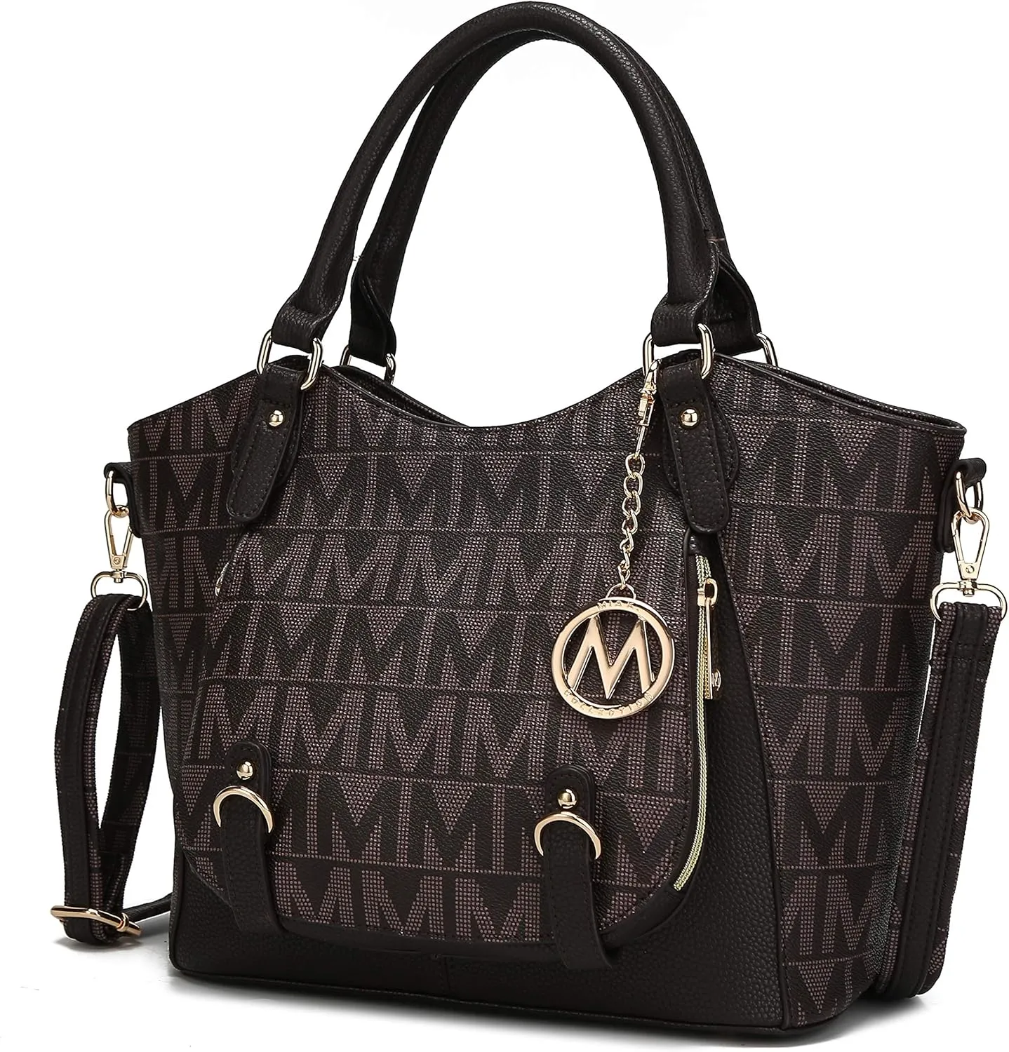 MKF Collection Shoulder Bag for Women, PU Leather Pocketbook Top-Handle Crossbody Purse Tote Satchel Handbag By Mia K