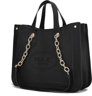 MKF Collection Tote Bag for Women, Vegan Leather Top-Handle Shoulder bag Purse Tote Satchel Handbag