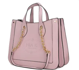 MKF Collection Tote Bag for Women, Vegan Leather Top-Handle Shoulder bag Purse Tote Satchel Handbag