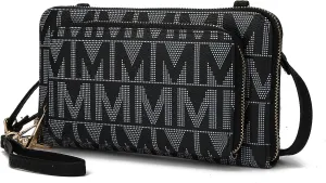 MKF Collection Women's Crossbody Phone Bag, Vegan Leather shoulder Bag Cell phone bag Wallet Purse Handbag by Mia K