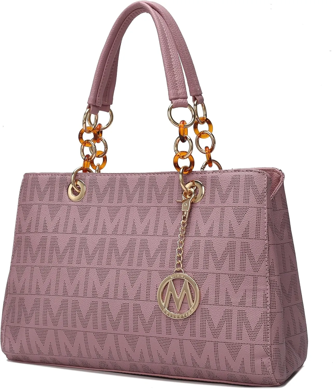MKF Crossbody Satchel Tote Handbag for Women, Shoulder Bag Strap  PU Leather Pocketbook  Top Handle Woman Purse