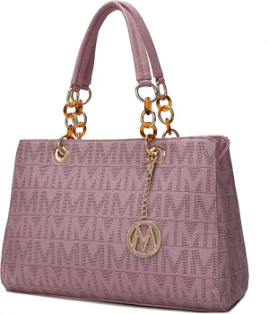 MKF Crossbody Satchel Tote Handbag for Women, Shoulder Bag Strap  PU Leather Pocketbook  Top Handle Woman Purse