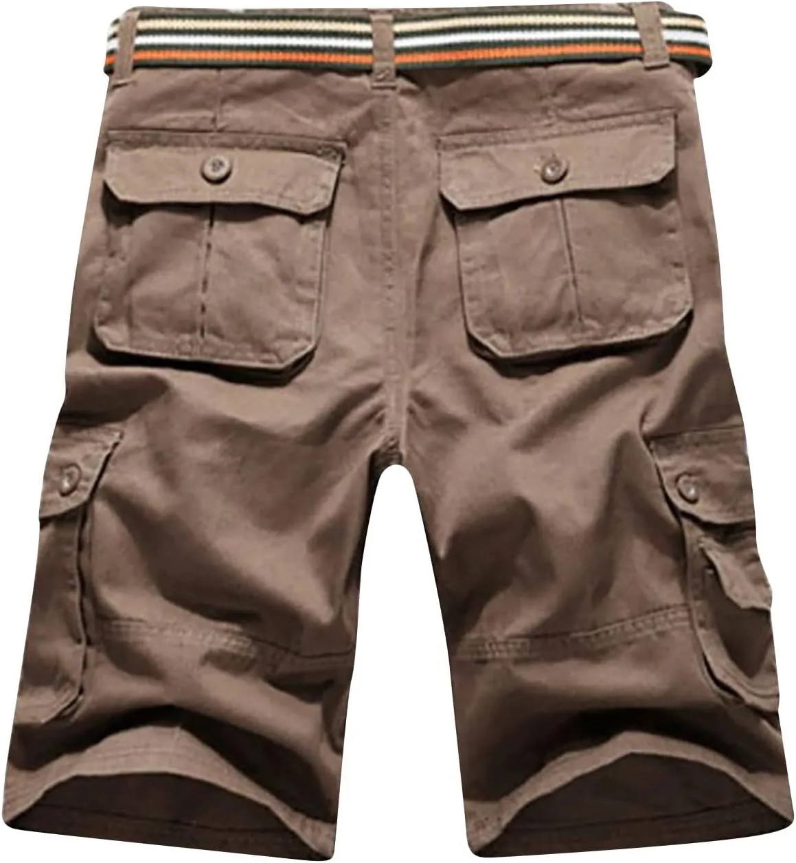 Muscularfit Men's Big and Tall Shorts Casual Fashion Outdoor Sports Cargo Shorts Loose Fit Multi Pockets Cotton Linen Shorts