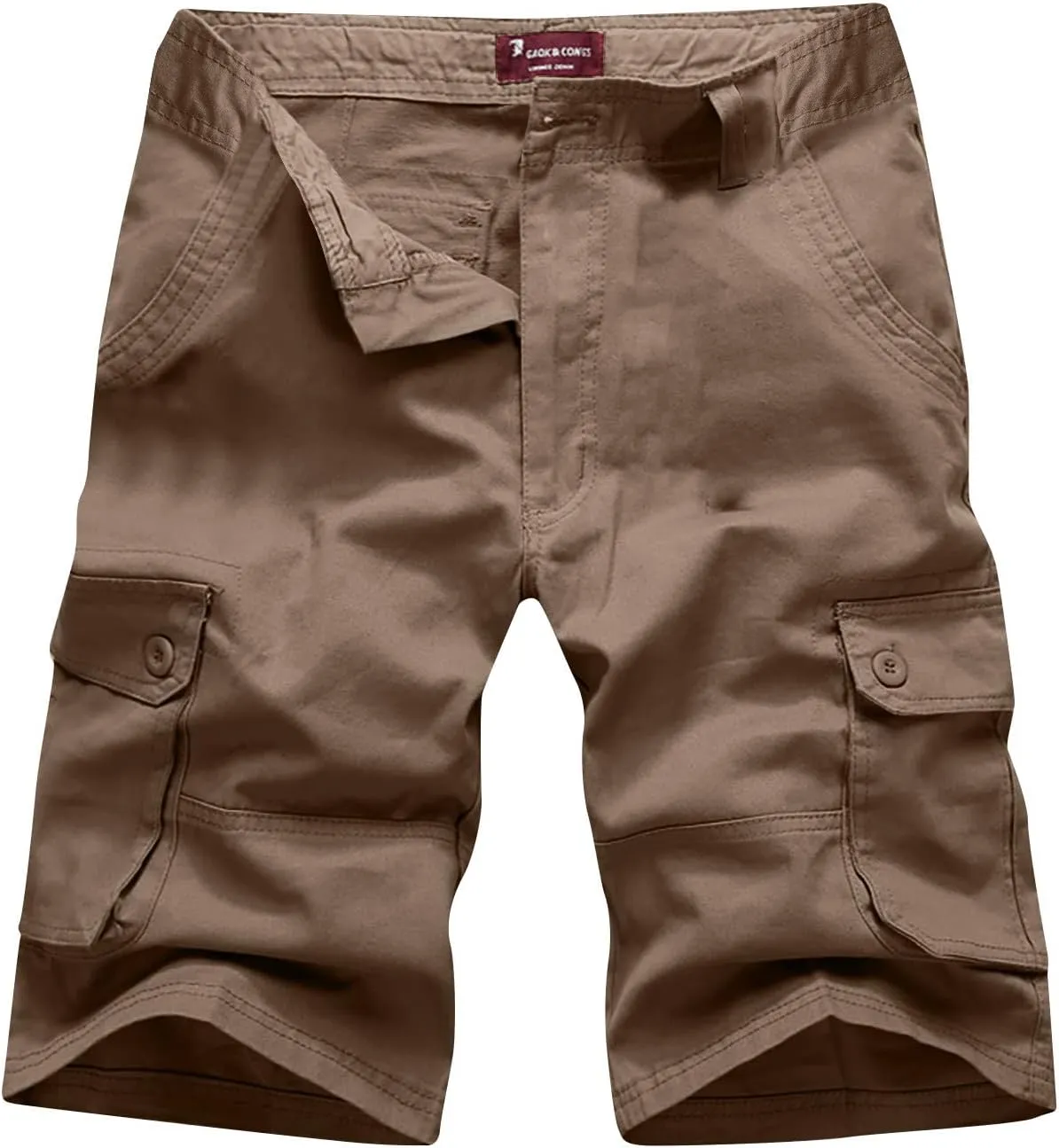 Muscularfit Men's Big and Tall Shorts Casual Fashion Outdoor Sports Cargo Shorts Loose Fit Multi Pockets Cotton Linen Shorts
