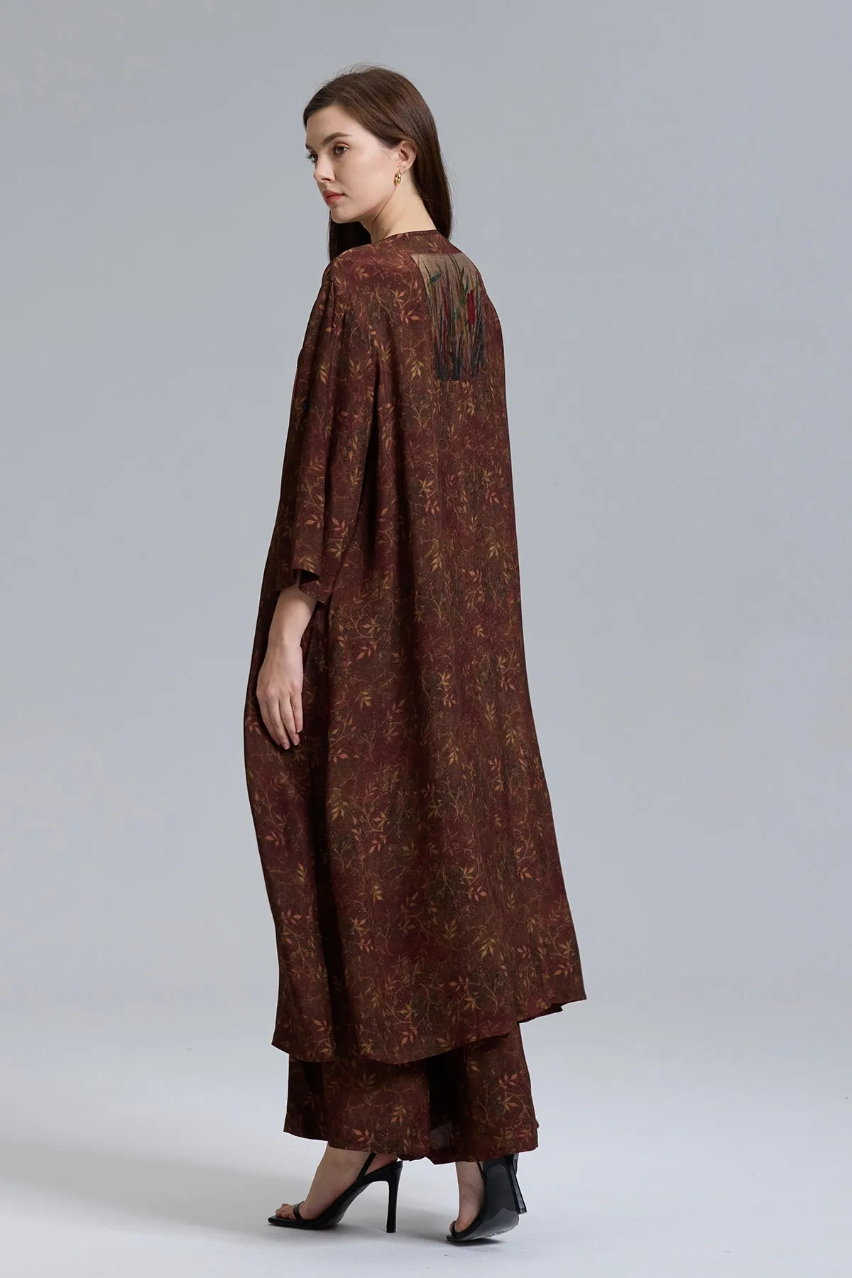Natalina Patchwork Wide Leg Pants Suit
