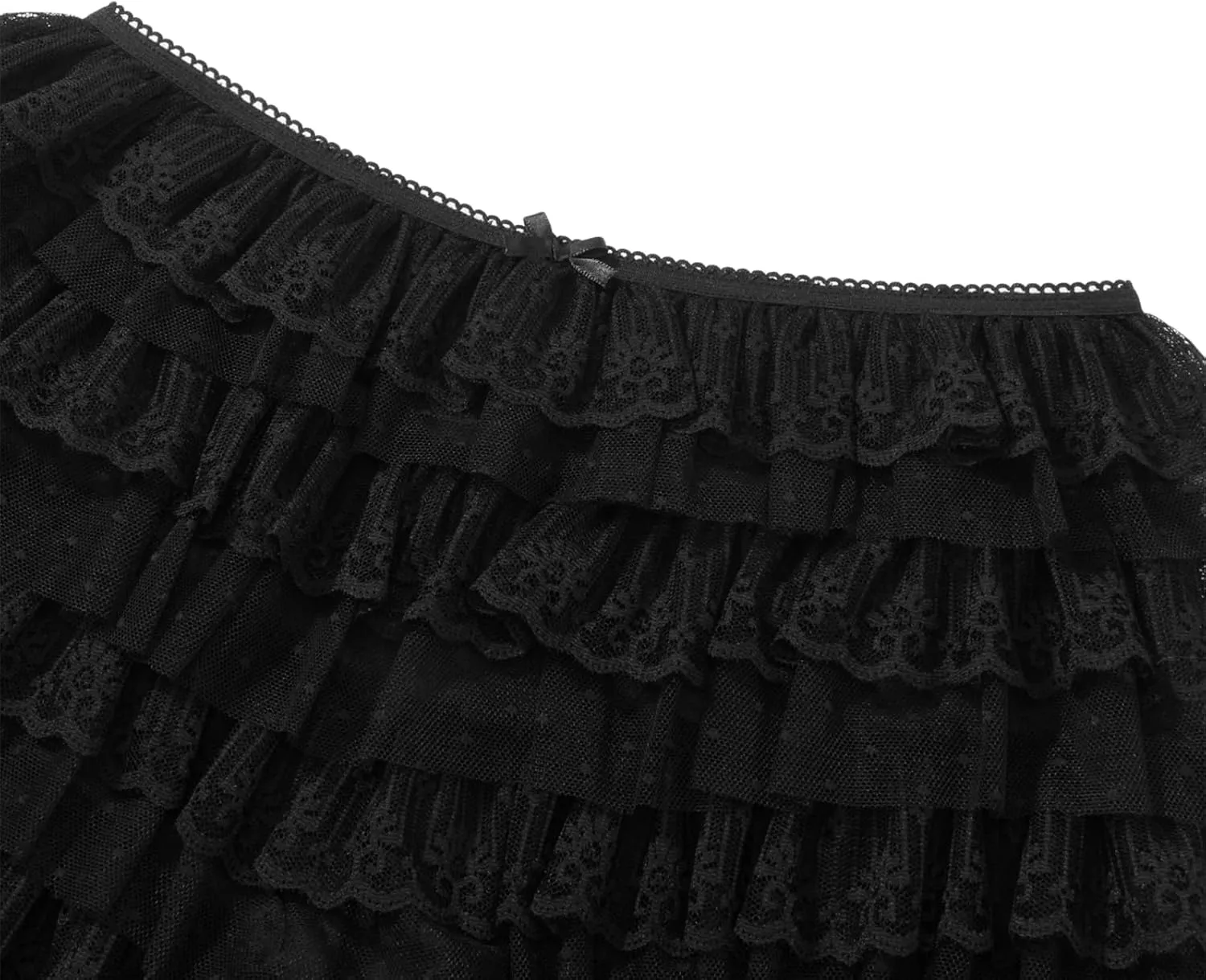 Nituyy Women Lolita Lace Ruffled Layered Bloomers Shorts Y2k Fairy Tiered Pumpkin Boxer Shorts Party Boy Shorts Pettipants