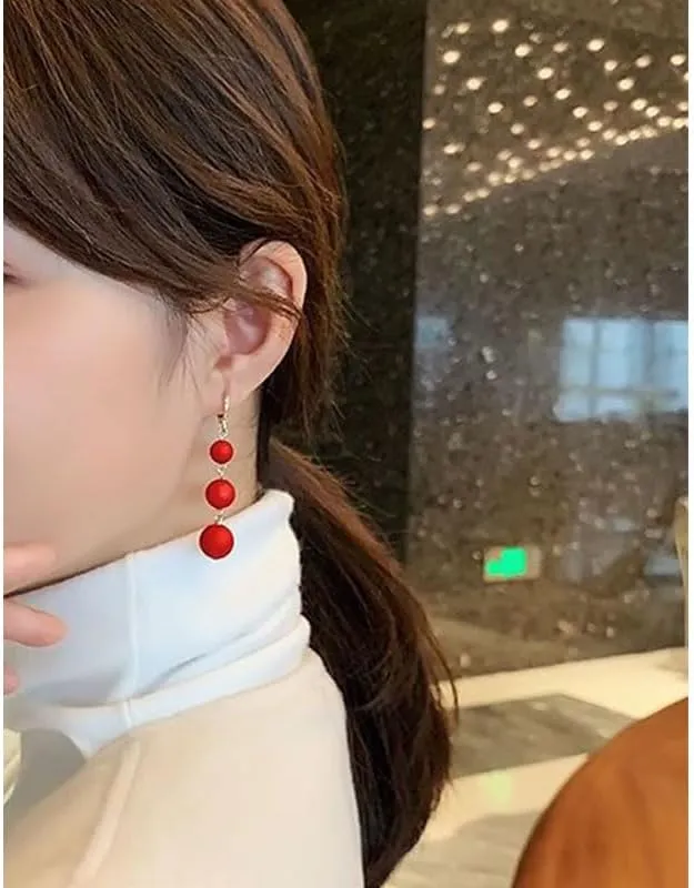 ONLYJUMP Pearl Dangle Drop Earrings for Women Long Pearl Earrings 14K Gold Plated Pearl Dangle Earrings Pearl Tassel Earring White Pearl Drop Dangle Earring Elegant Gold Pearl Jewelry
