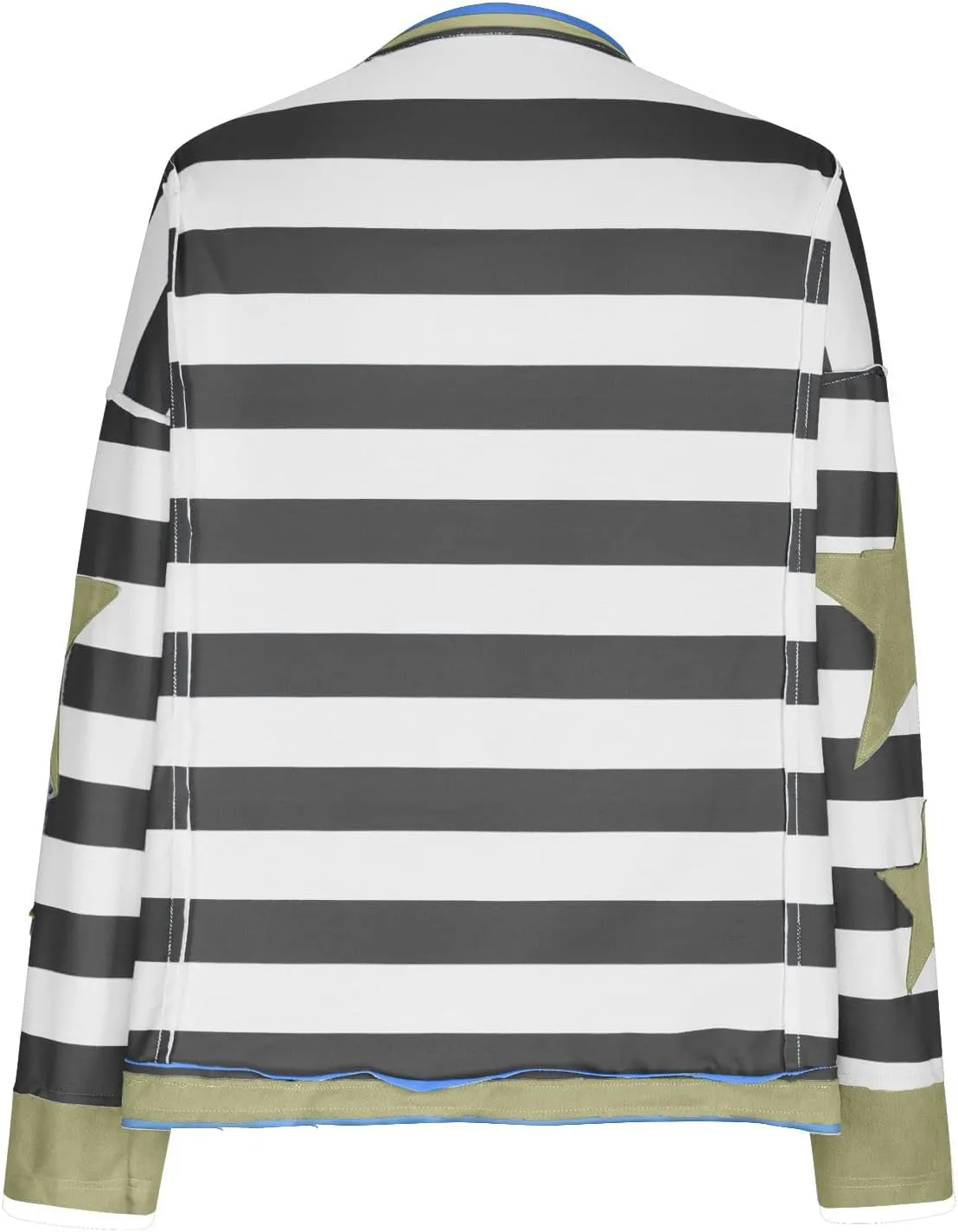 Oversized Graphic Sweatshirt for Women Y2k Long Sleeve Drop Shoulder Star Sweatshirts Trendy 2024 Fall Fashion