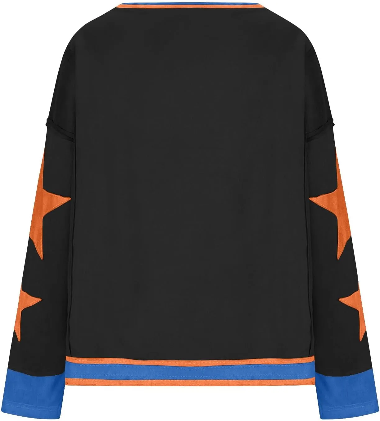 Oversized Graphic Sweatshirt for Women Y2k Long Sleeve Drop Shoulder Star Sweatshirts Trendy 2024 Fall Fashion