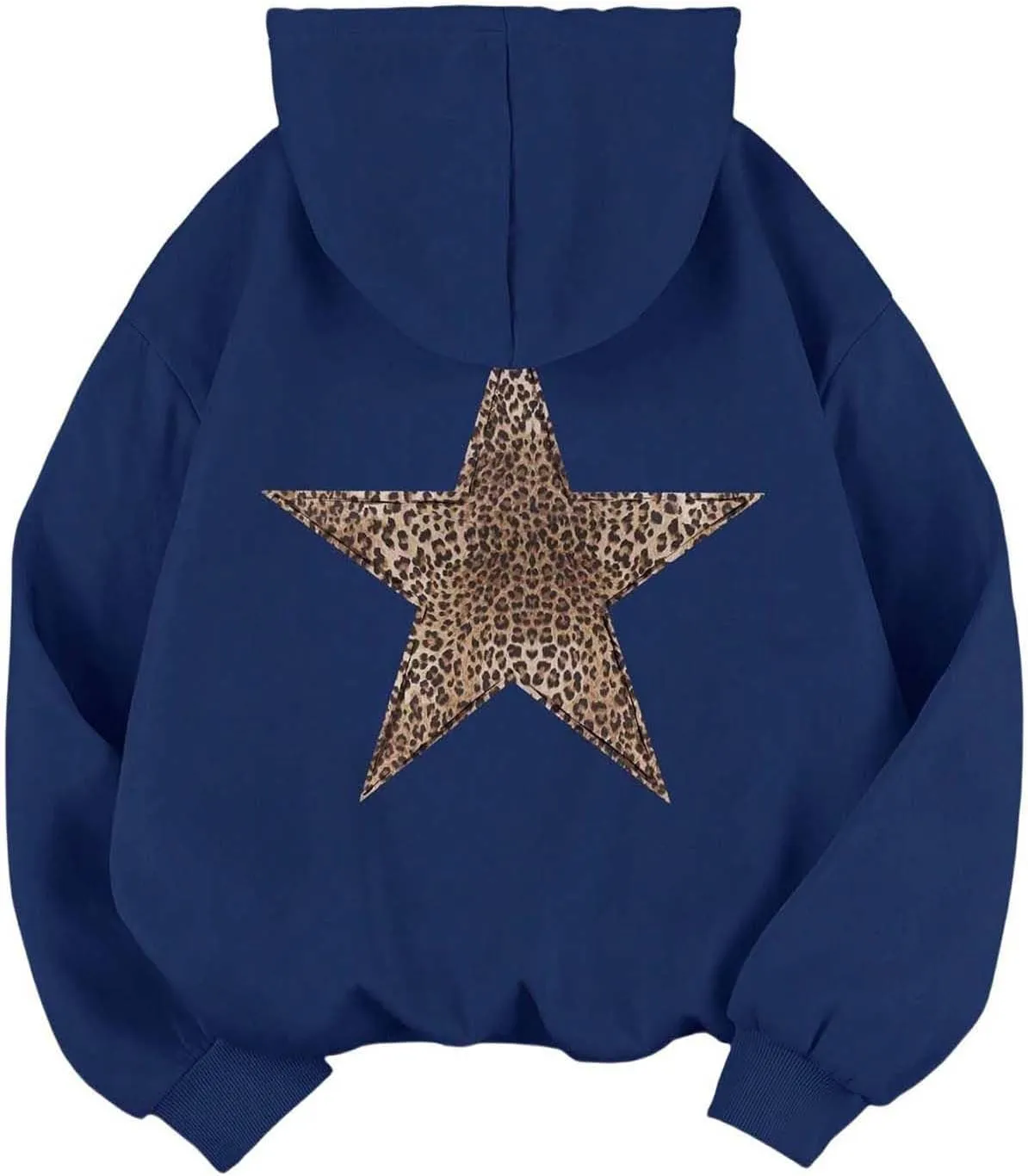 Oversized Hoodies for Women Graphic Leopard Graphic Sweatshirts Casual Y2K Long Sleeve Hooded Pullovers