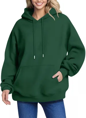 Oversized Hoodies For Women Sweatshirt Trendy Winter Clothes Drawstring Pullover Long Sleeve With Pockets