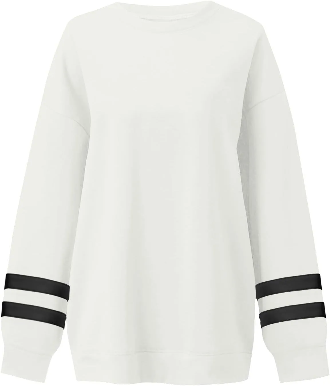 Oversized Sweatshirt For Women Trendy Crewneck Long Sleeve Fall Winter Clothes 2024 Solid Hoodie Pullover