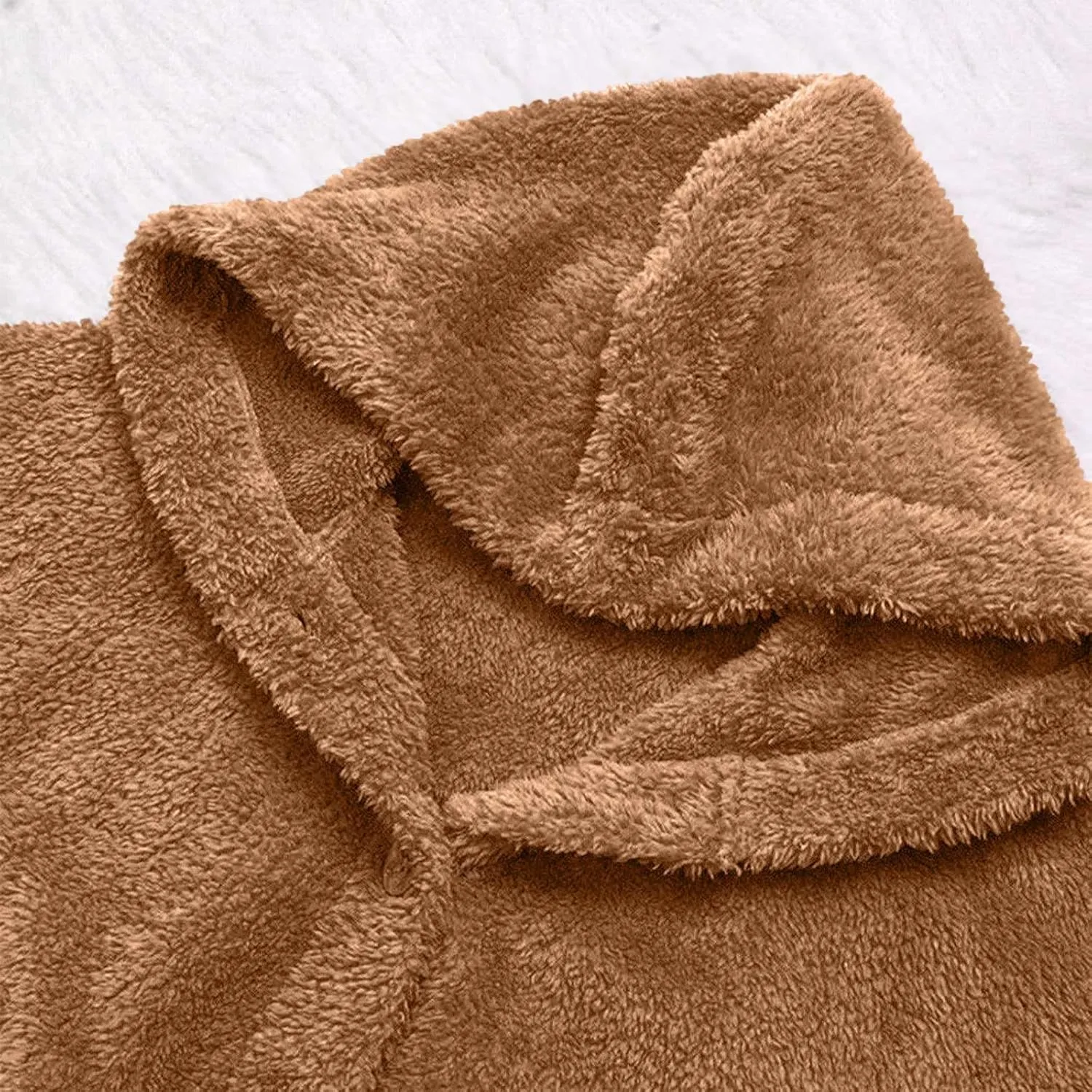 Oversized Warm Winter Coats Women Faux Fur Sherpa Jacket Fuzzy Fleece Pullover Hoodie Button Down Outerwear Coat Plus