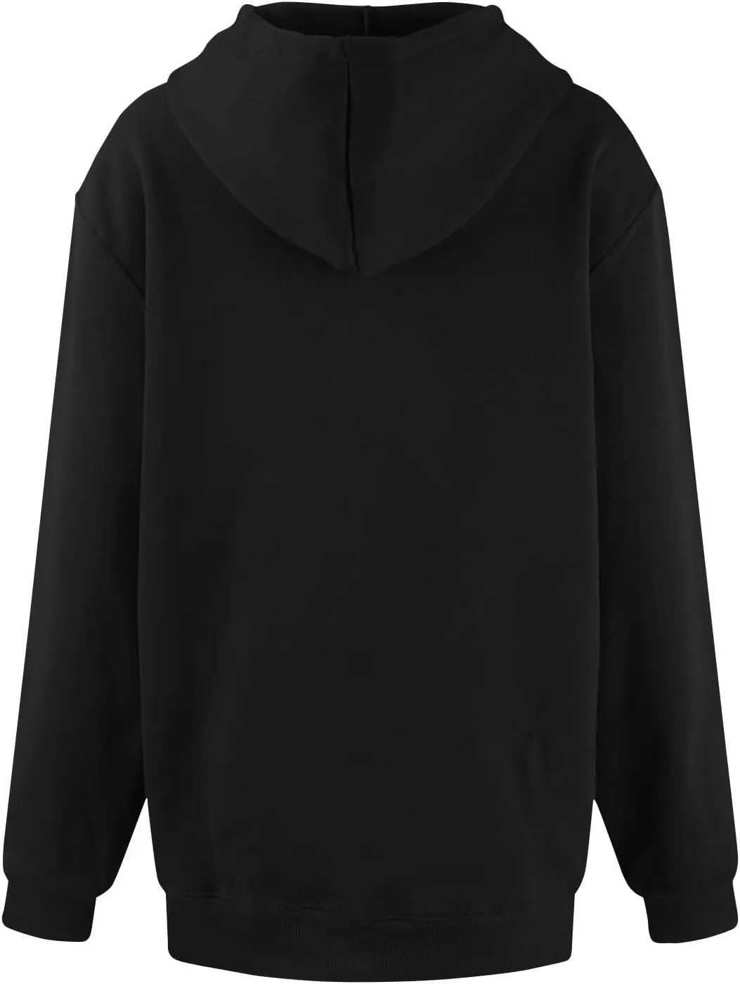 Oversized Zip Up Hoodie for Women Y2k Drawstring Fleece Jacket Long Sleeve Hooded Pullover Sweatshirts with Pockets
