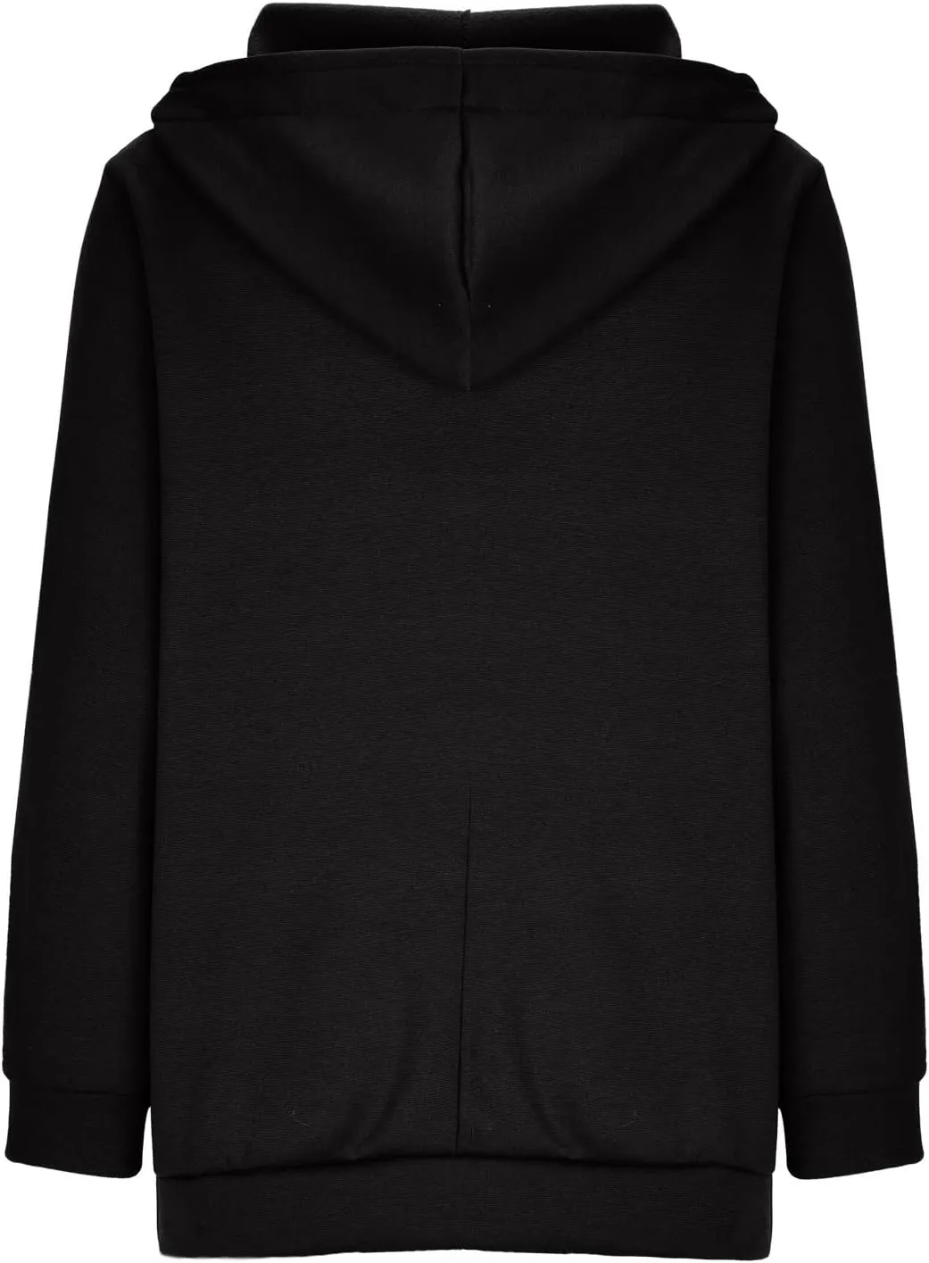 Oversized Zipper Hooded Jackets for Women Plus Size Casual Fleece Long Sleeve Hoodie Sweatshirts with Pocket S-5XL