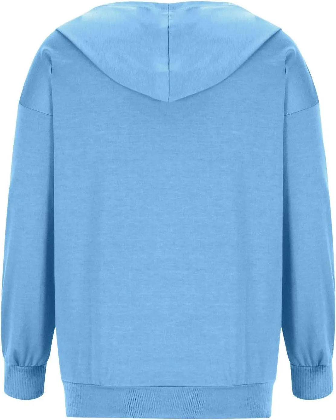 PETYCZEN Zip Up Hoodies for Women Casual Long Sleeve Oversized Sweatshirt Drawstring Cute Teen Girls Jackets Fall Y2K Clothes