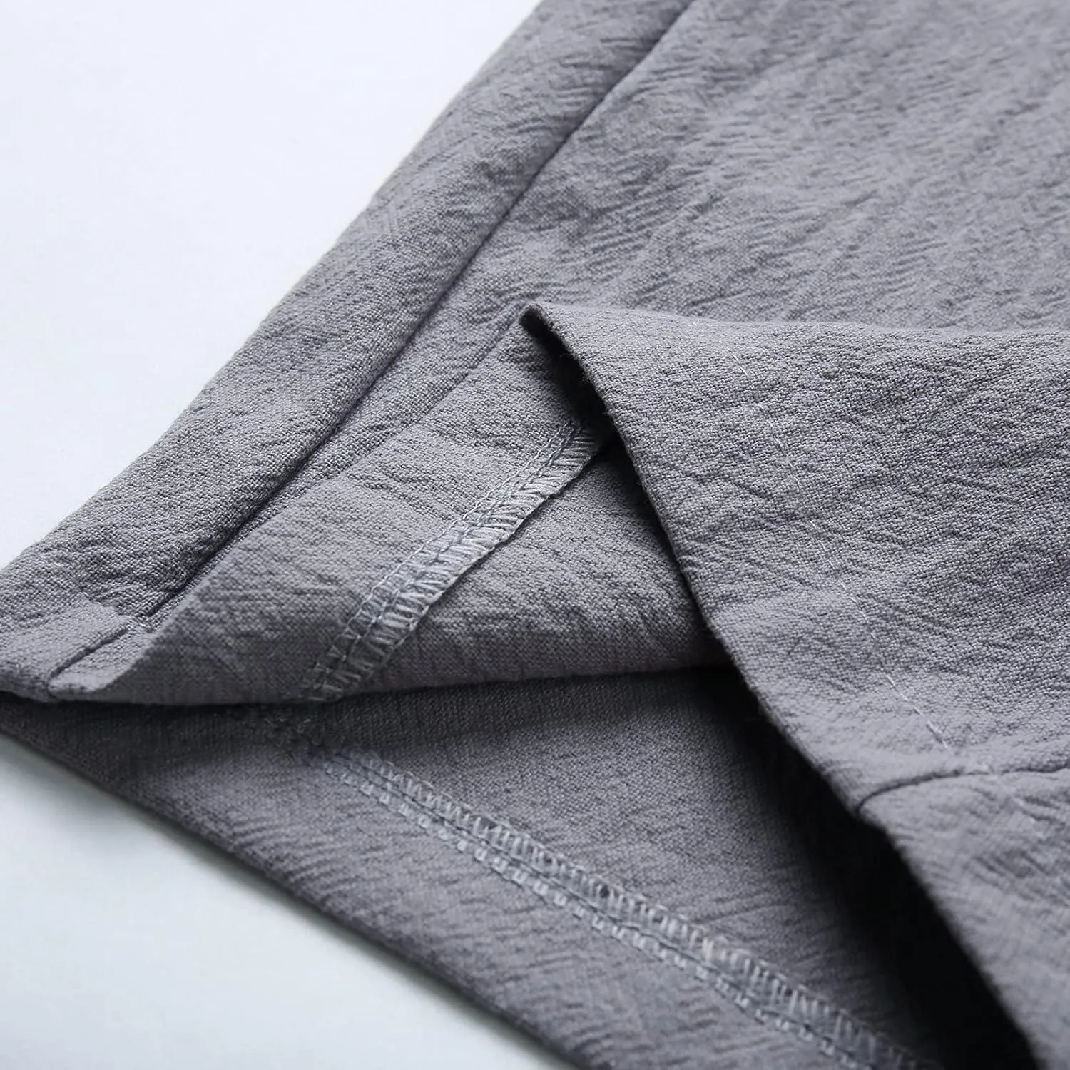 PTOLOCIF Linen Pants for Women Summer Drawstring Waist Pants Wide Leg Loose Cotton Linen Palazzo Trousers with Pockets