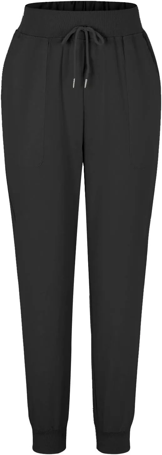 PTOLOCIF Women's Cotton Linen Pants High Waist Drawstring Pants Loose Fit Summer Flowy Boho Pant Trousers with Side Pockets