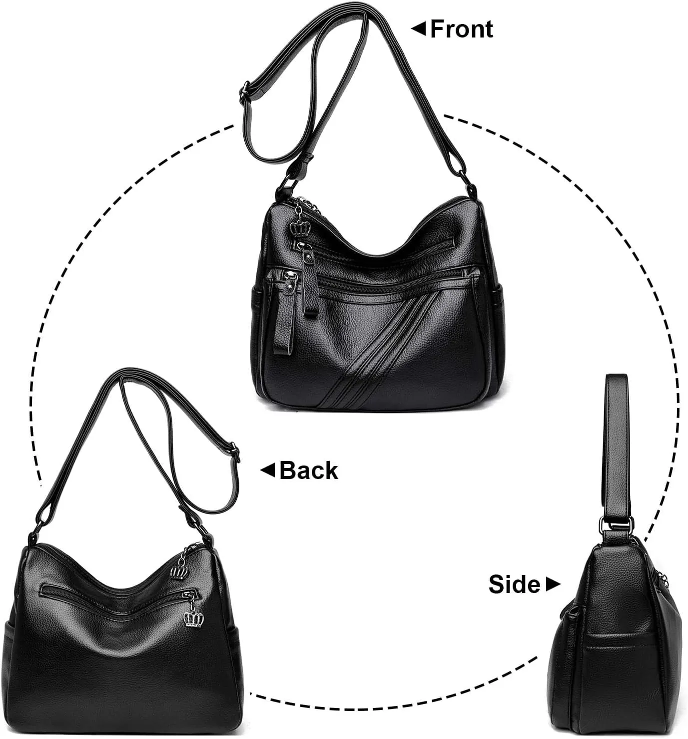 Purses for Women,Soft PU Leather Shoulder Bags Designer Handbags Ladies Hobo Bag, Crossbody Purse Pocketbooks
