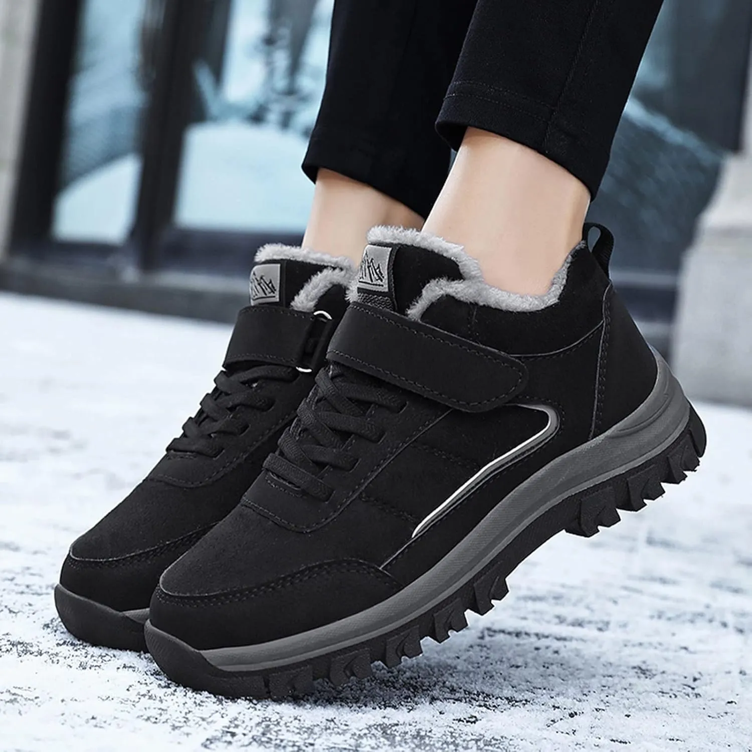 SBGMoSJ Long Winter Boots for Women Knee High Women's Waterproof Warm Plush Lined Outdoor Snow Ankle Boots Women's Boots Winter Size 15 Size 11 Snowboarding Boots Waterproof Womens Boots Cute