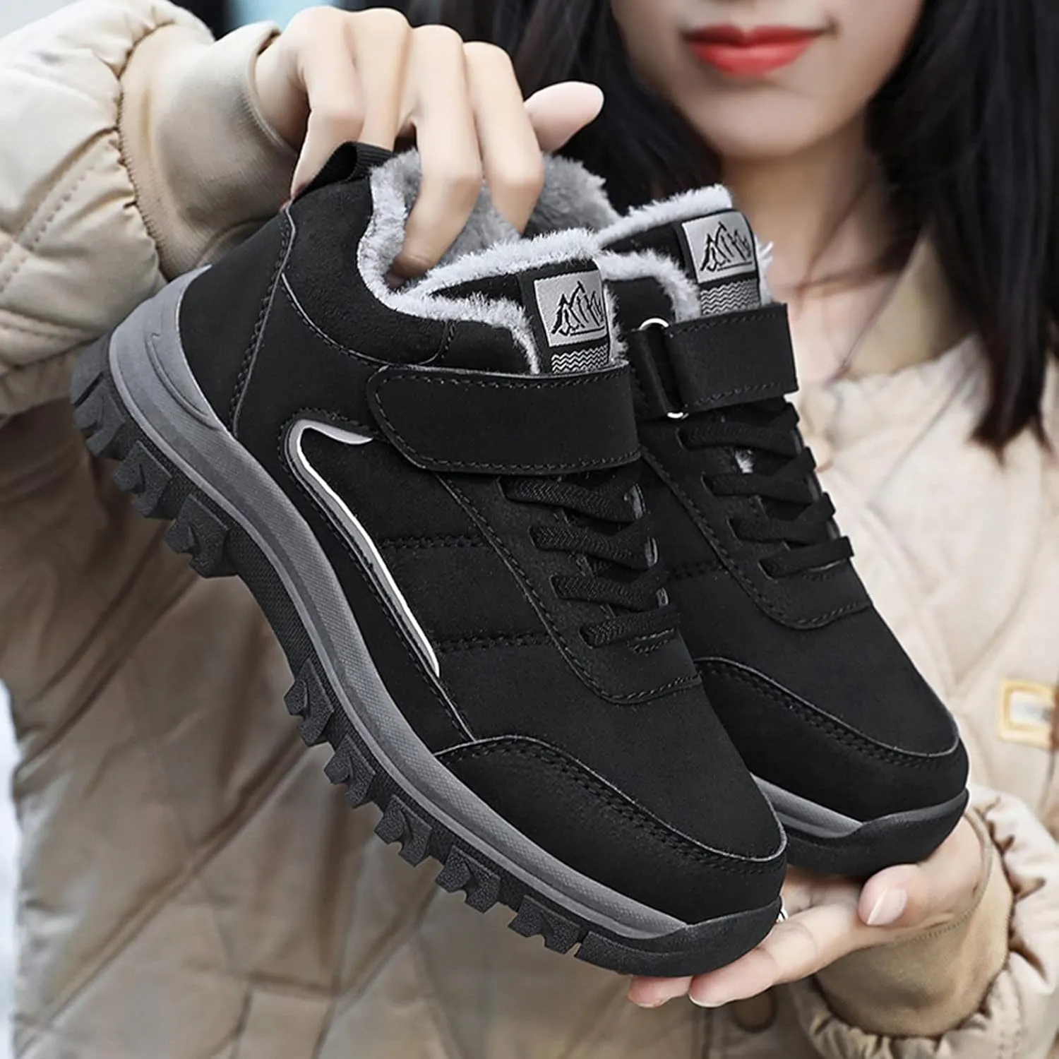 SBGMoSJ Long Winter Boots for Women Knee High Women's Waterproof Warm Plush Lined Outdoor Snow Ankle Boots Women's Boots Winter Size 15 Size 11 Snowboarding Boots Waterproof Womens Boots Cute