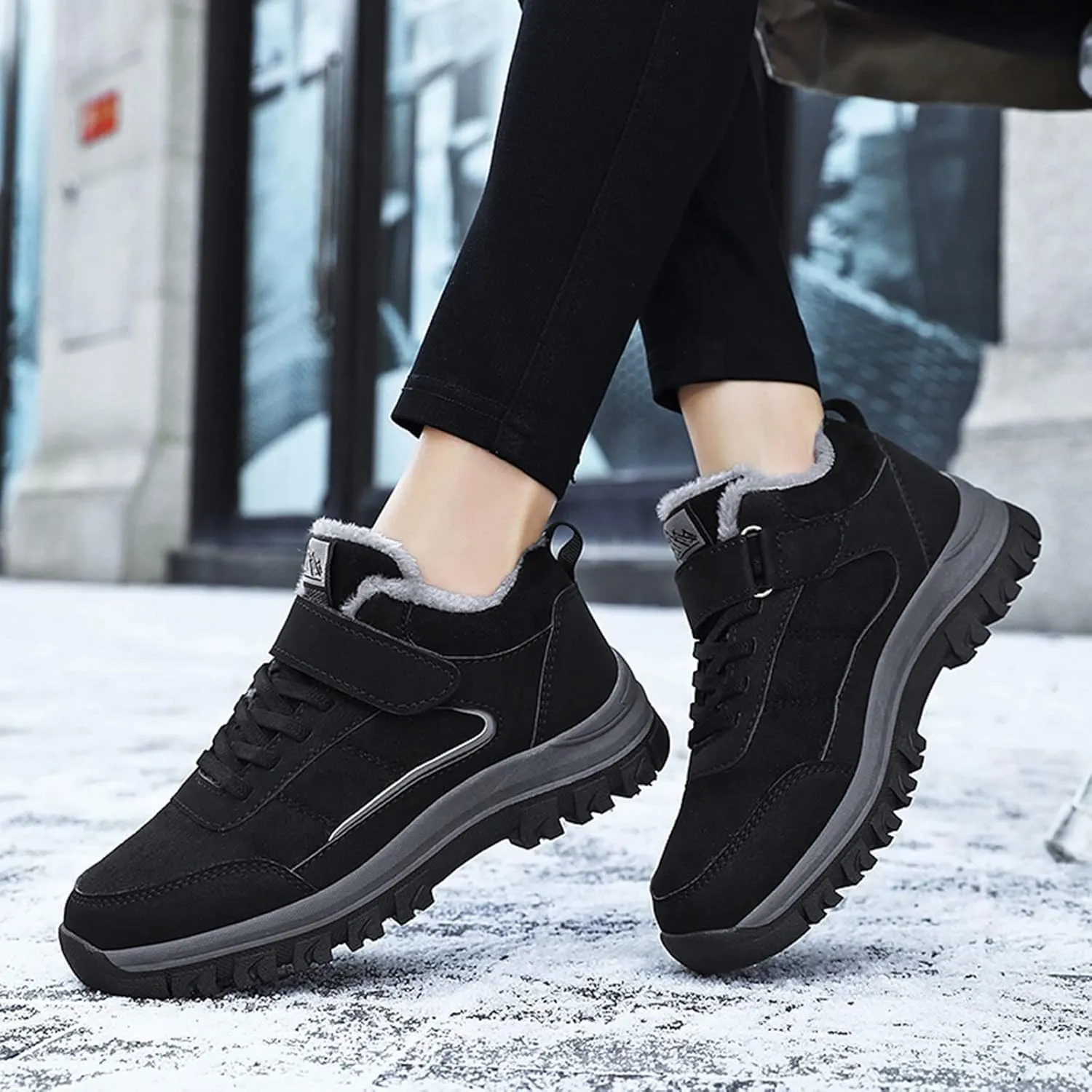 SBGMoSJ Long Winter Boots for Women Knee High Women's Waterproof Warm Plush Lined Outdoor Snow Ankle Boots Women's Boots Winter Size 15 Size 11 Snowboarding Boots Waterproof Womens Boots Cute
