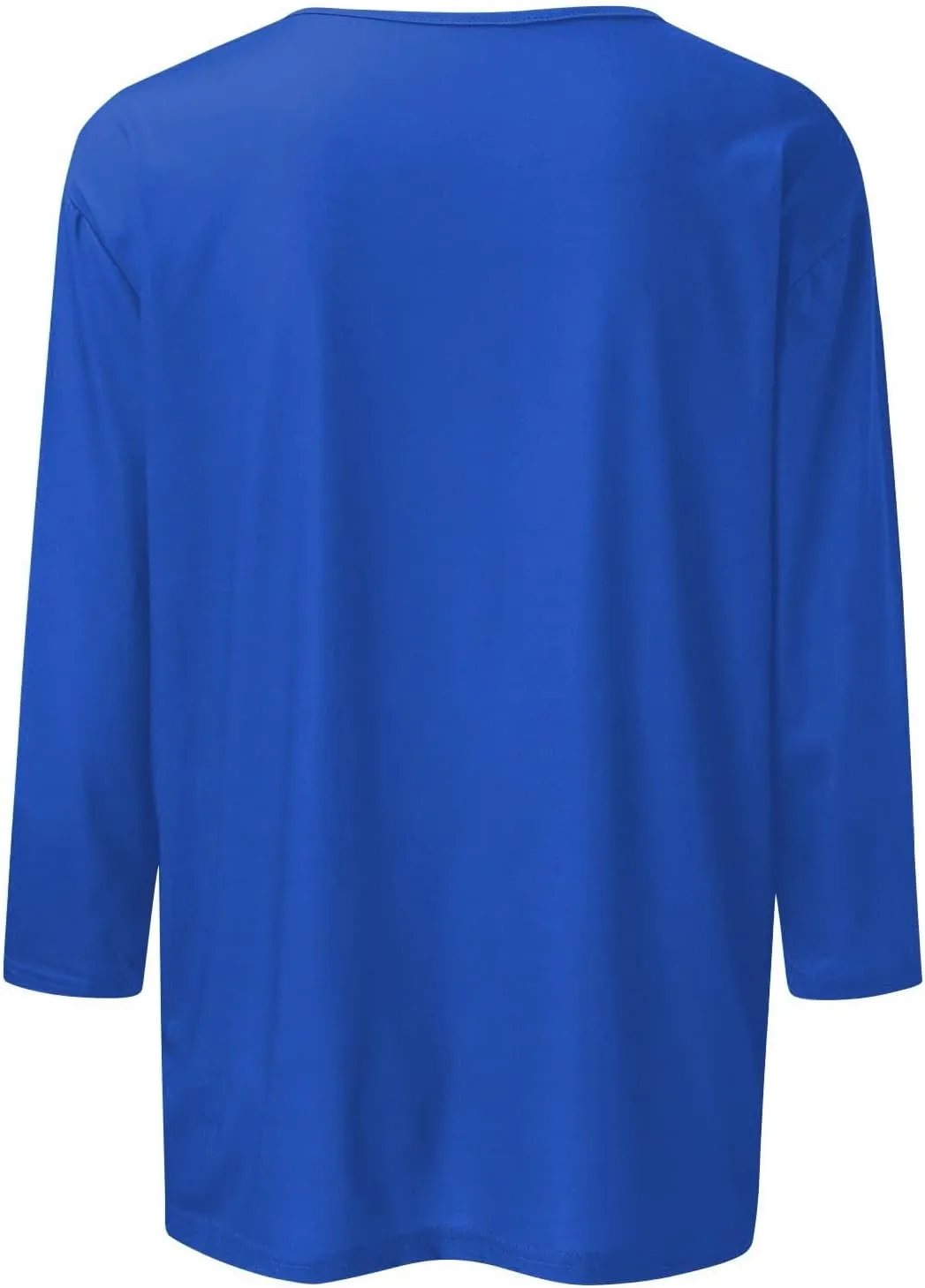 Segaven 3/4 Length Sleeve Womens Tops Trendy Solid Color Crewneck T Shirts Summer Basic Tunic Tees Casual Dressy Blouses