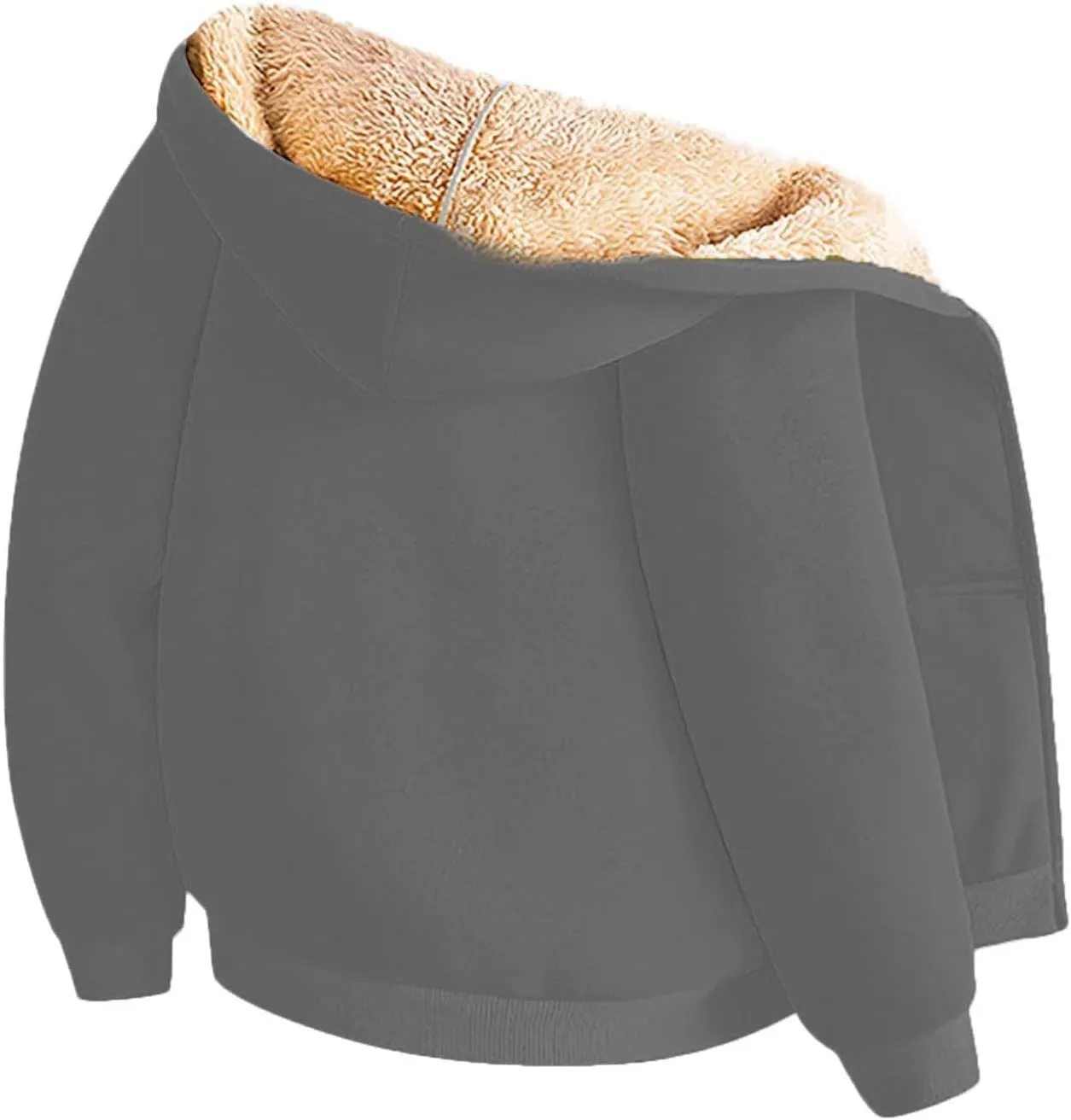Sherpa Lined Jacket Women,2024 Trendy Zip Up Hoodies Thick Thermal Fleece Sweatshirt Jacket Winter Coat With Pockets