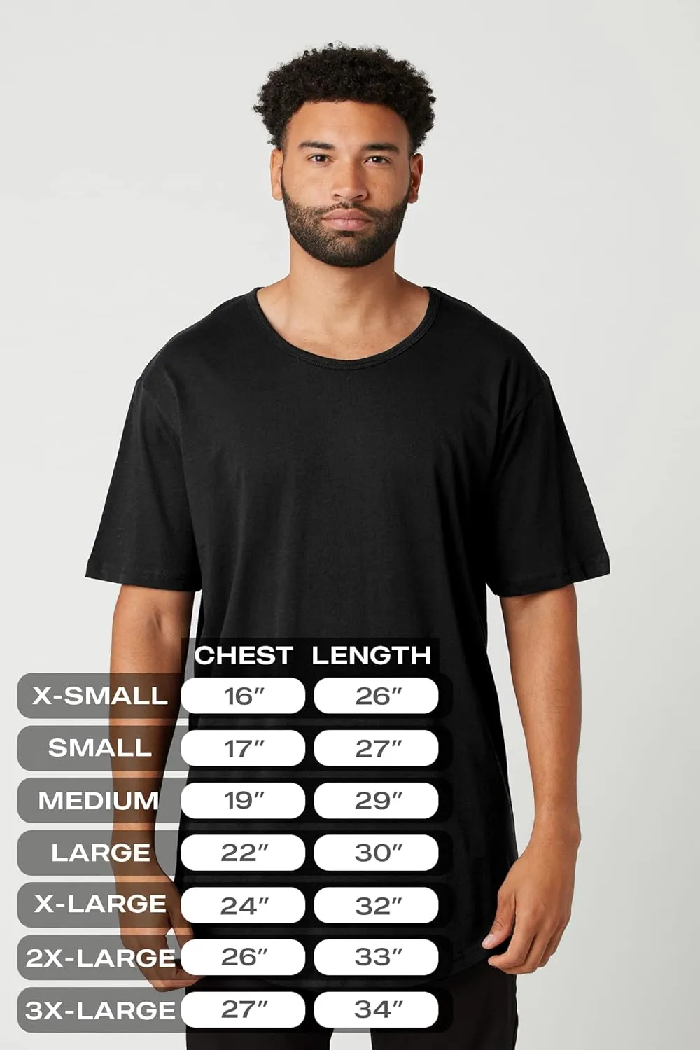 ShirtBANC Hipster Hip Hop Elong Drop Cut Mens Shirt Dance Dropcut Tshirt