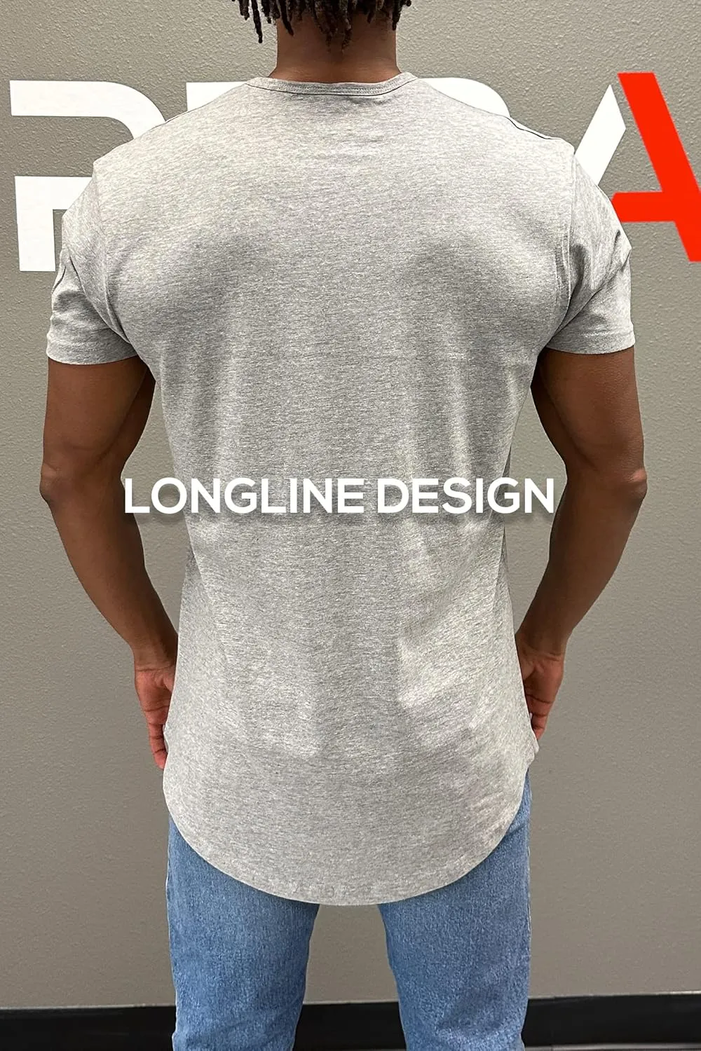 ShirtBANC Hipster Hip Hop Elong Drop Cut Mens Shirt Dance Dropcut Tshirt
