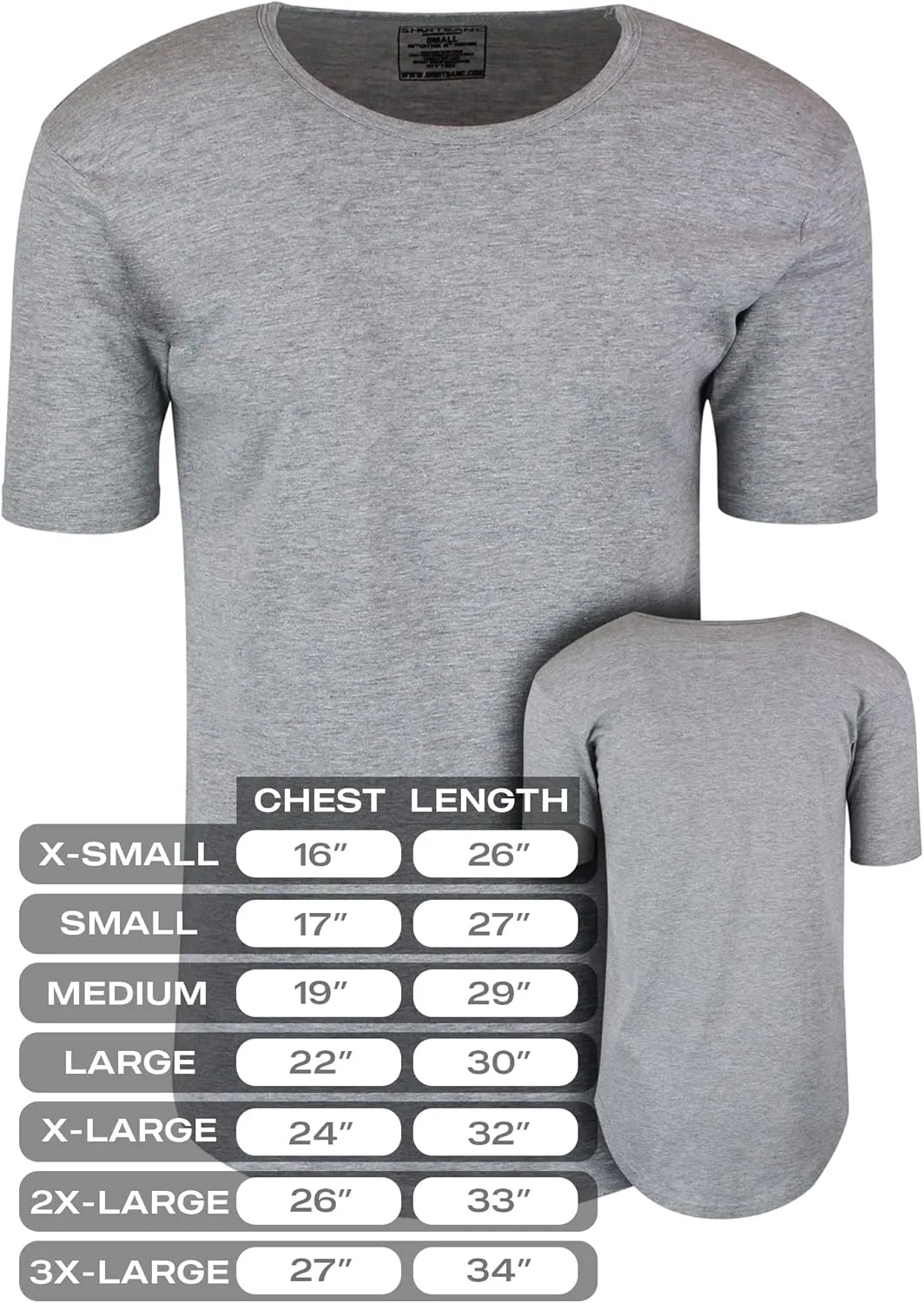 ShirtBANC Hipster Hip Hop Elong Drop Cut Mens Shirt Dance Dropcut Tshirt