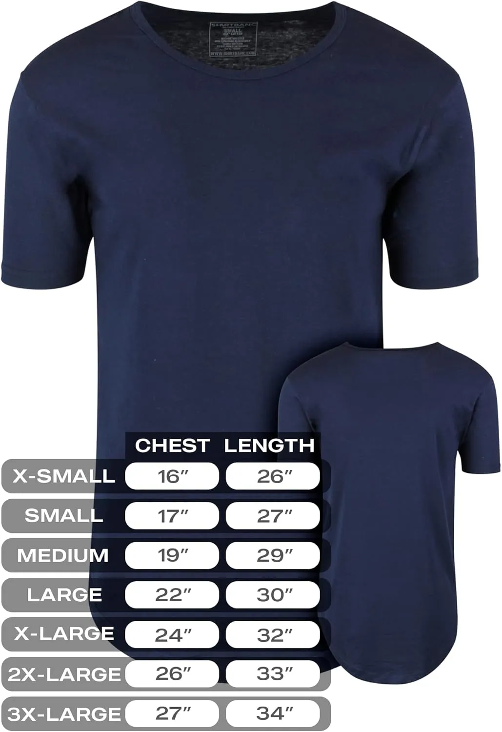 ShirtBANC Hipster Hip Hop Elong Drop Cut Mens Shirt Dance Dropcut Tshirt