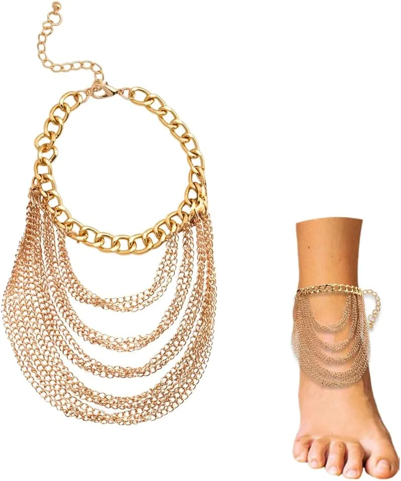 Shoe Chains Charm for Sneakers Charms for Women Shoe Accessories Decoration for Women Ankle Chain for Boot Chain Charm