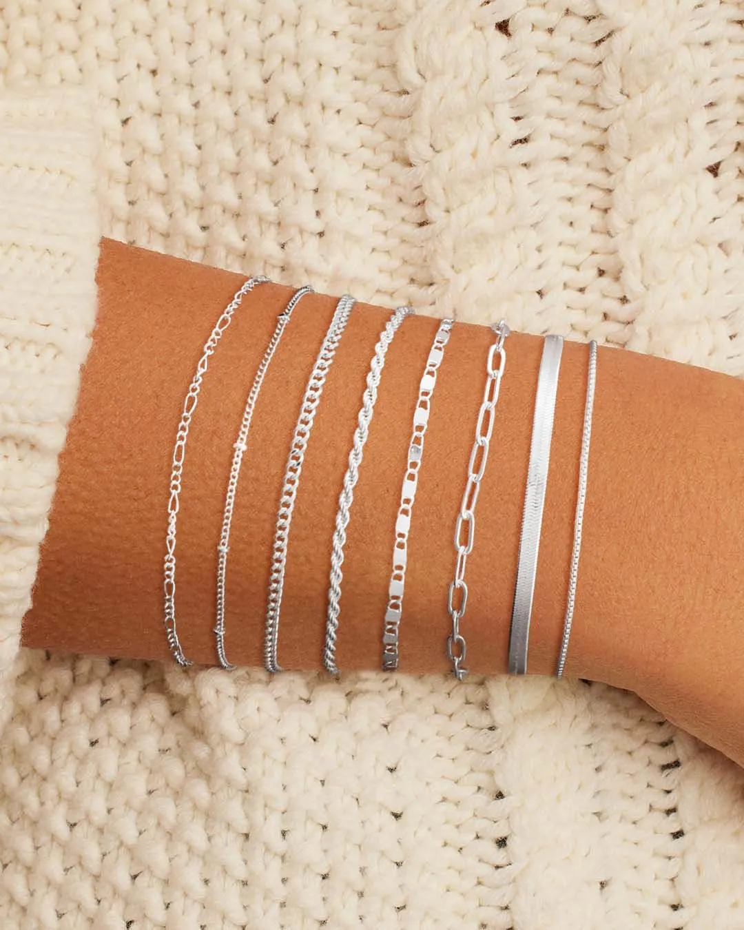 Silver/Gold Bracelets for Women,Sterling Silver/14K Gold layered Tennis Paperclip Link Bracelet Hypoallergenic Jewelry Gifts for Women