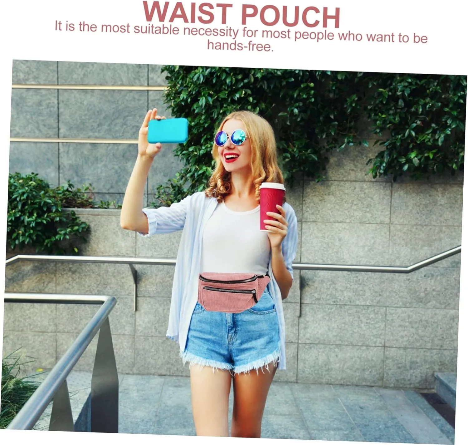 Sling Bag Chest Bag Belt for Women for Phone Wallet Keys Id Sunglasses Tickets Sunscreen Stylish Waist Pouch for Travel Biking Dog Walking Shopping