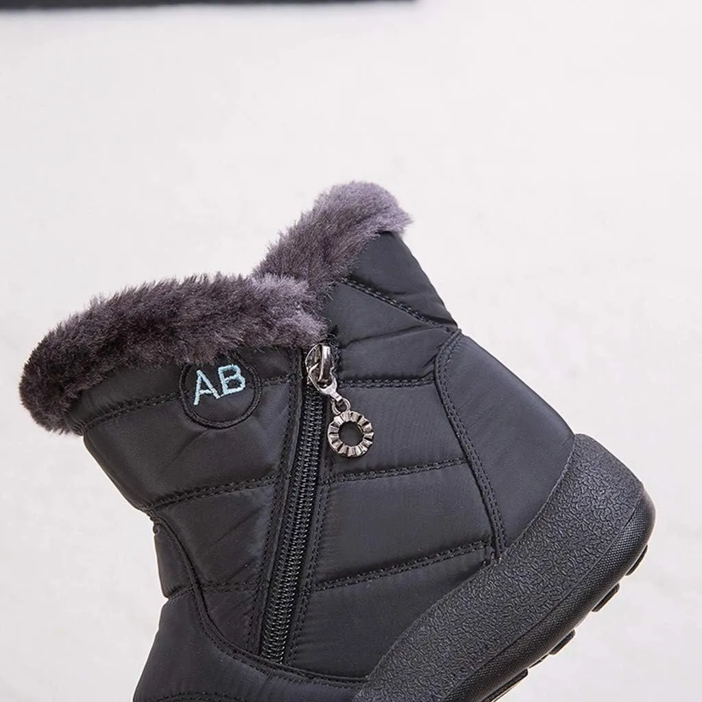Slip on Snow Boots for Women Waterproof Womens Winter Dress Boots Size 12 Warm Winter Boots Women Size 11 Women's Winter Booties Waterproof Botas De Vestir Para Invierno Mujeres