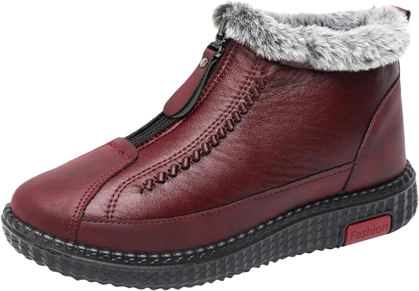 Slip on Winter Boots for Women Wide Width Winter Boots Waterproof Women Wide Winter Boots for Women Waterproof Wide Feet Boots for Snowshoeing Botas De Nieve Invierno De Mujeres CModo & CLido
