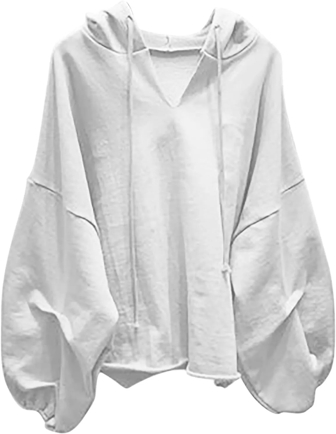Slouchy Oversized Hoodie for Women Drop Shoulder Lantern Sleeve Baggy Sweatshirts Teen Girls Y2K Fashion Pullover