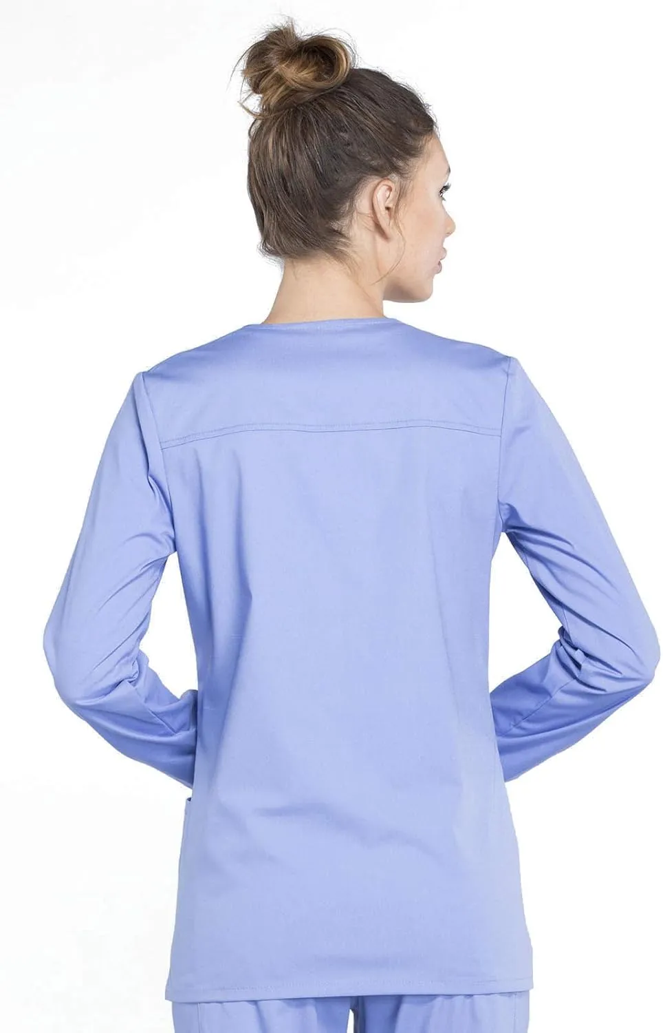 Snap Front Scrub Jackets for Women, Workwear Professionals Soft Stretch WW340