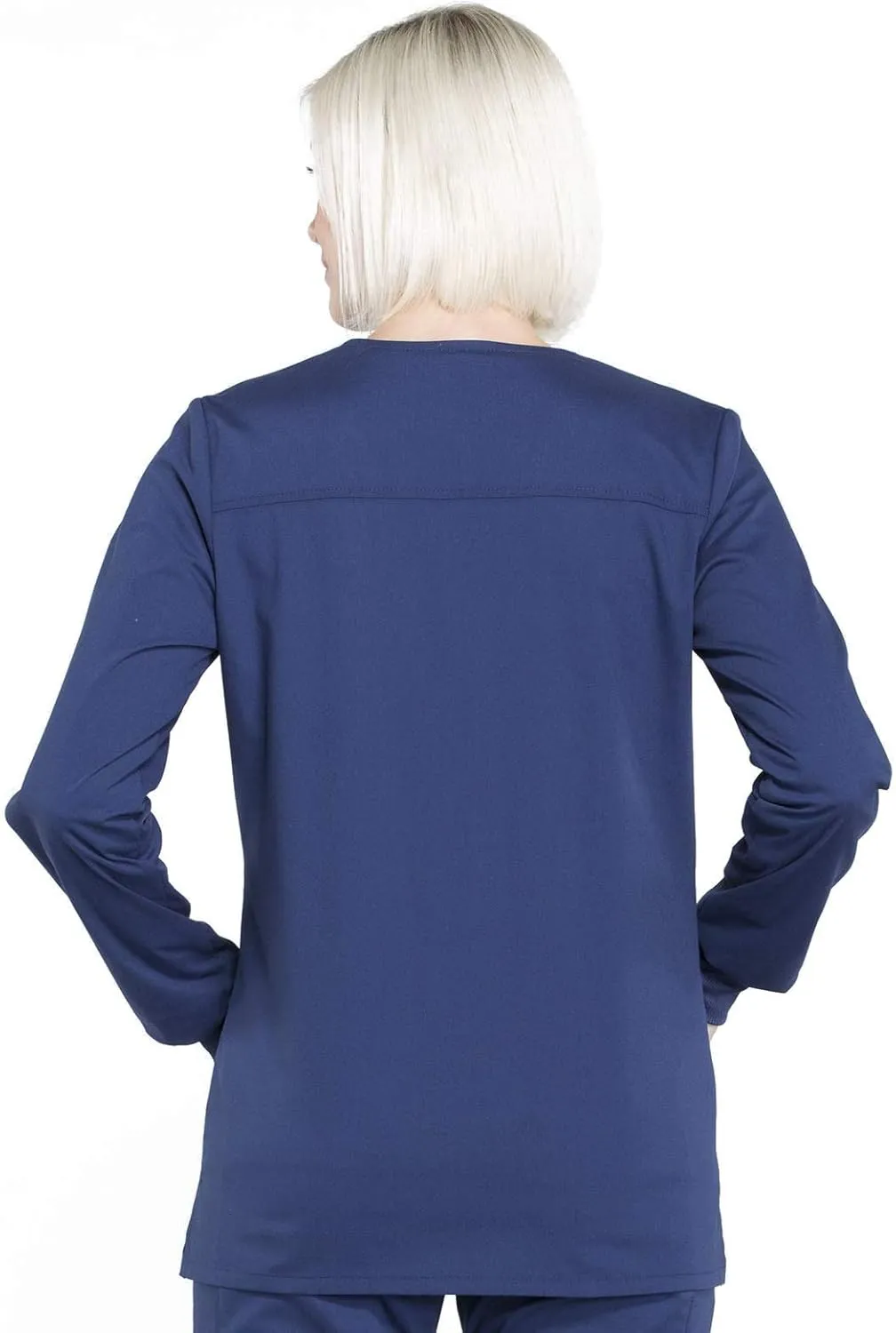 Snap Front Scrub Jackets for Women, Workwear Professionals Soft Stretch WW340