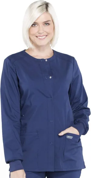 Snap Front Scrub Jackets for Women, Workwear Professionals Soft Stretch WW340