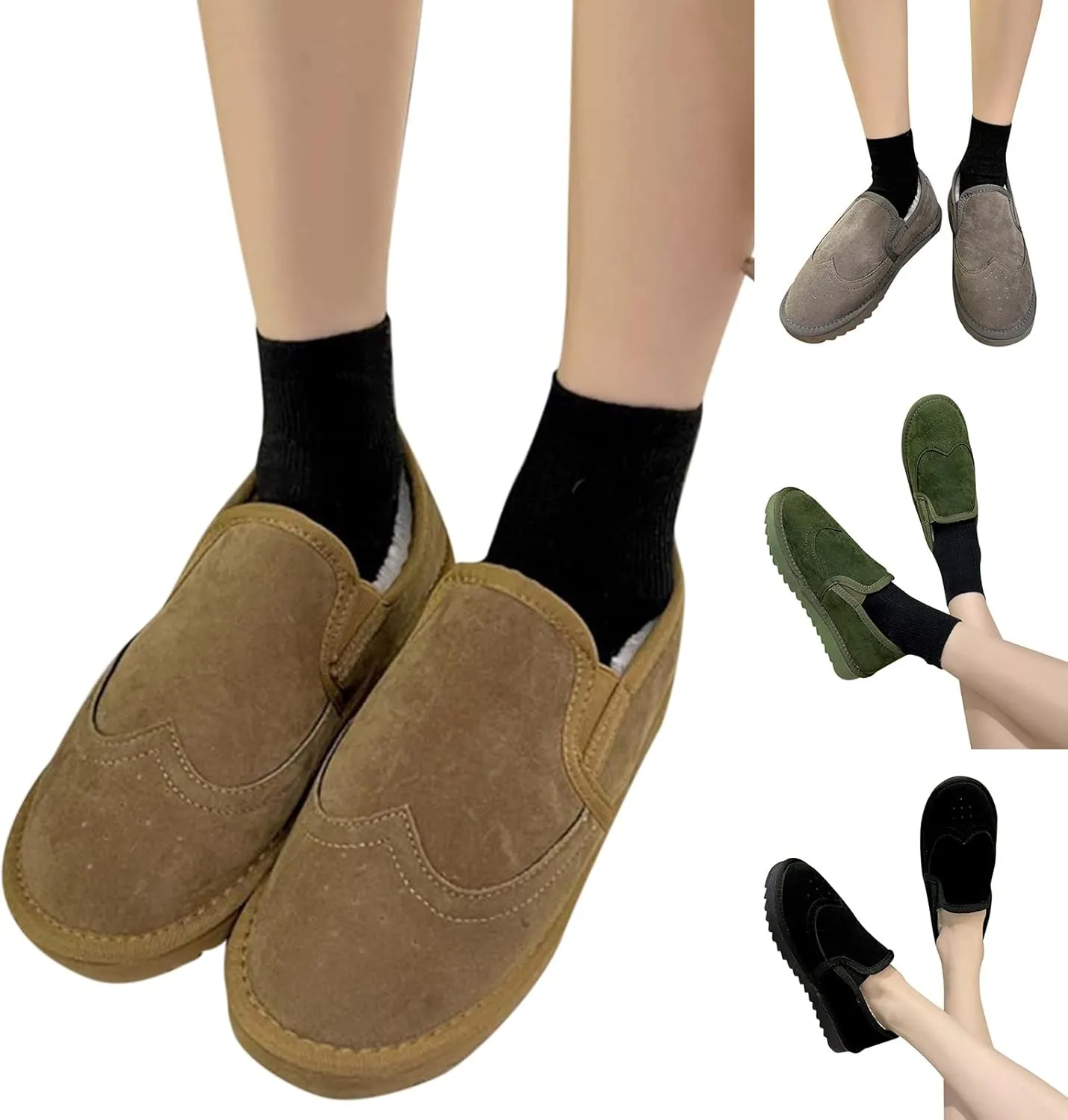 Snow Boots for Women Cute 10 Wide Women's Waterproof Boots Tall Women's Ankle Winter Boots Wide Width High Heel Winter Boots for Women Botas Bajitas Elegantes De Mujer Para El Frio