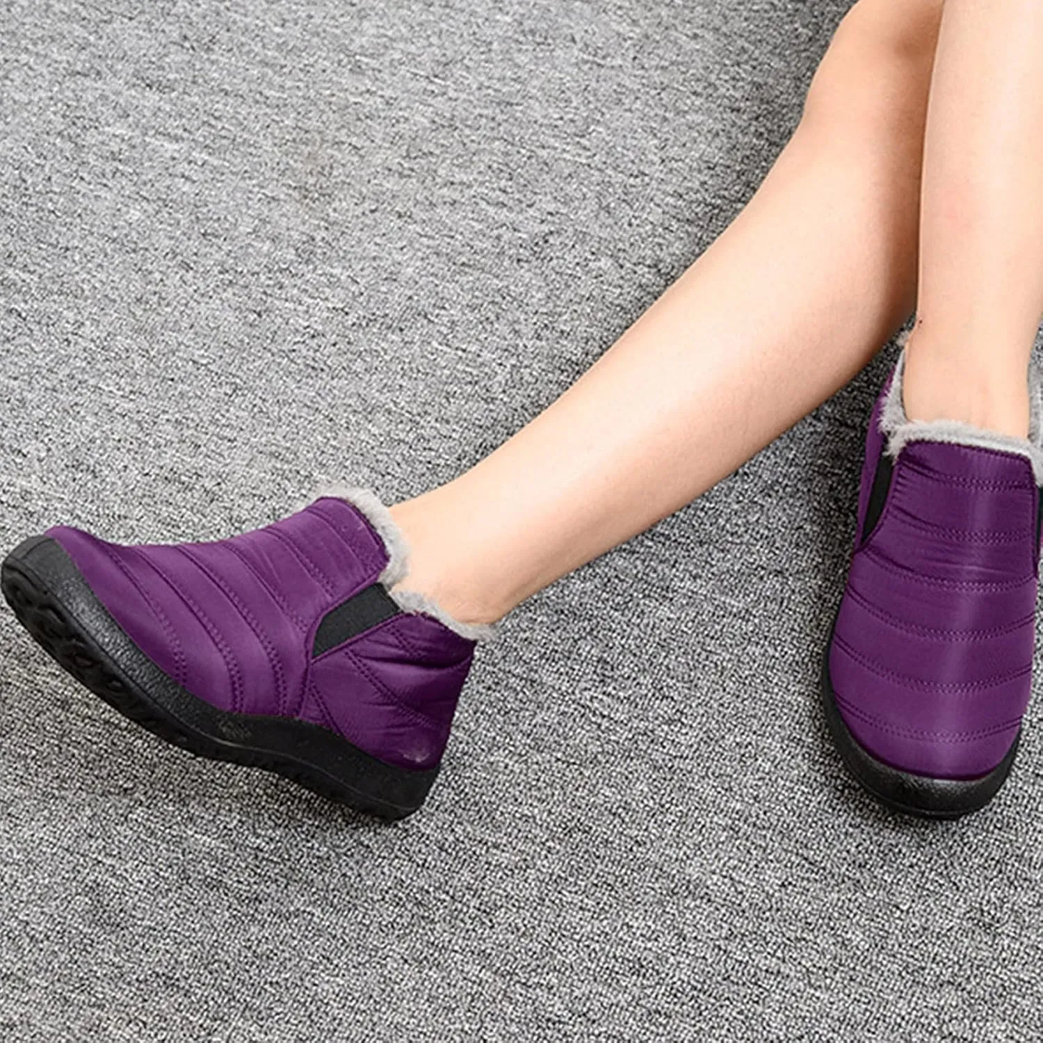 Snow Boots for Women Cute Tall Winter Snow Boots Women Waterproof Womens Zippered Snow Boots Waterproof Womens Waterproof Hiking Boots Extra Wide Width Botas Impermeables Para Invierno Mujer
