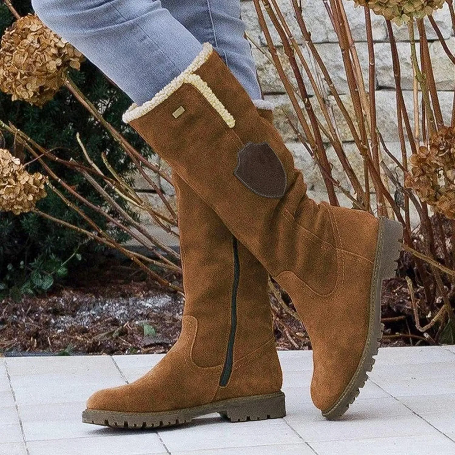 Snow Boots for Women Cute Waterproof Winter Walking Boots for Women Waterproof Winter Brown Fur Boots for Women Waterproof Womens Winter Snow Walking Shoes Botas De Frio Para Mujer Bajita