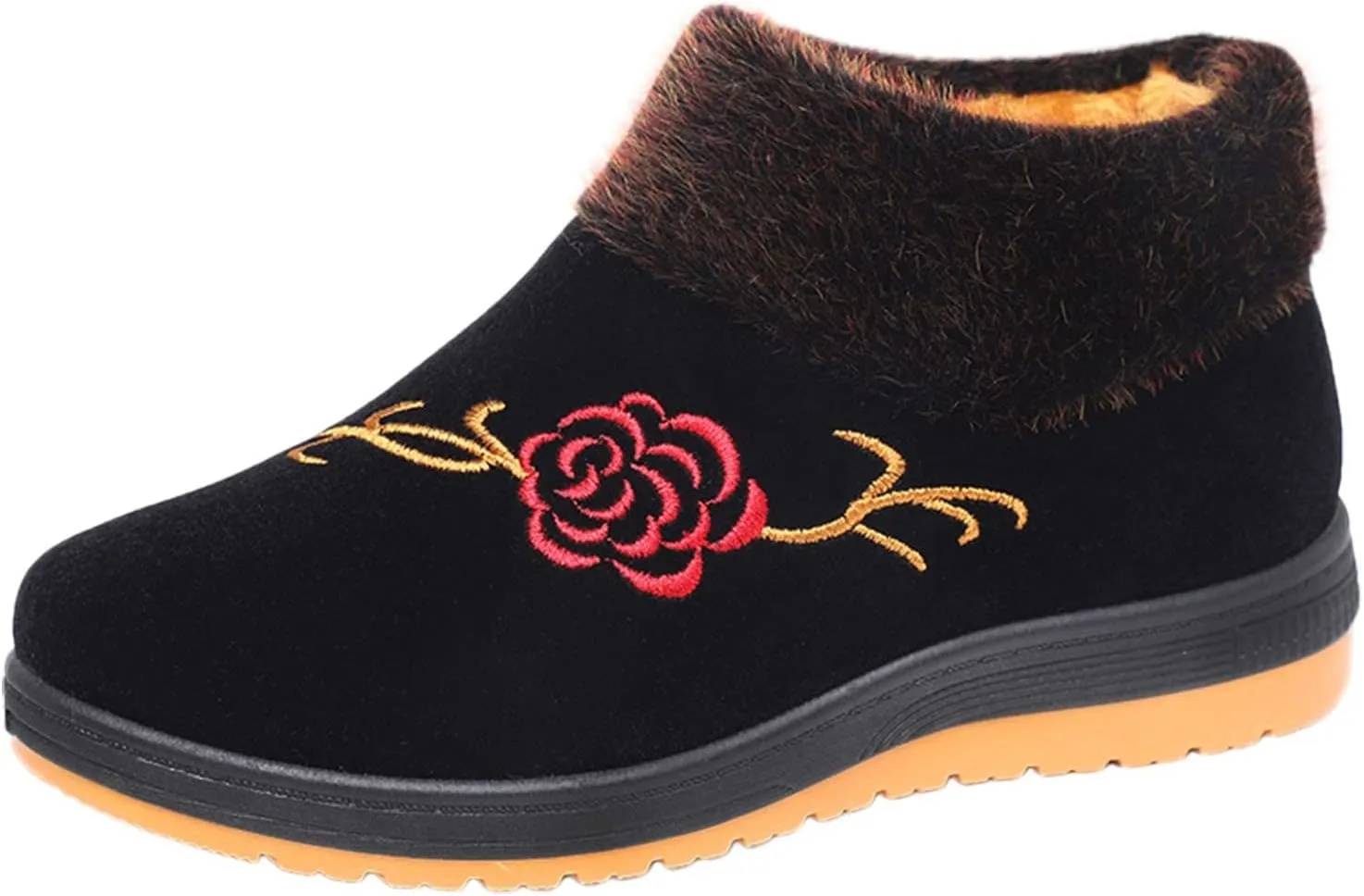 Snow Boots for Women Womens Waterproof Winter Boots Size 8 Fur Lined Winter Boots for Women Mid Calf Winter Boots for Women Low Heel Women Winter Wide Width Boot