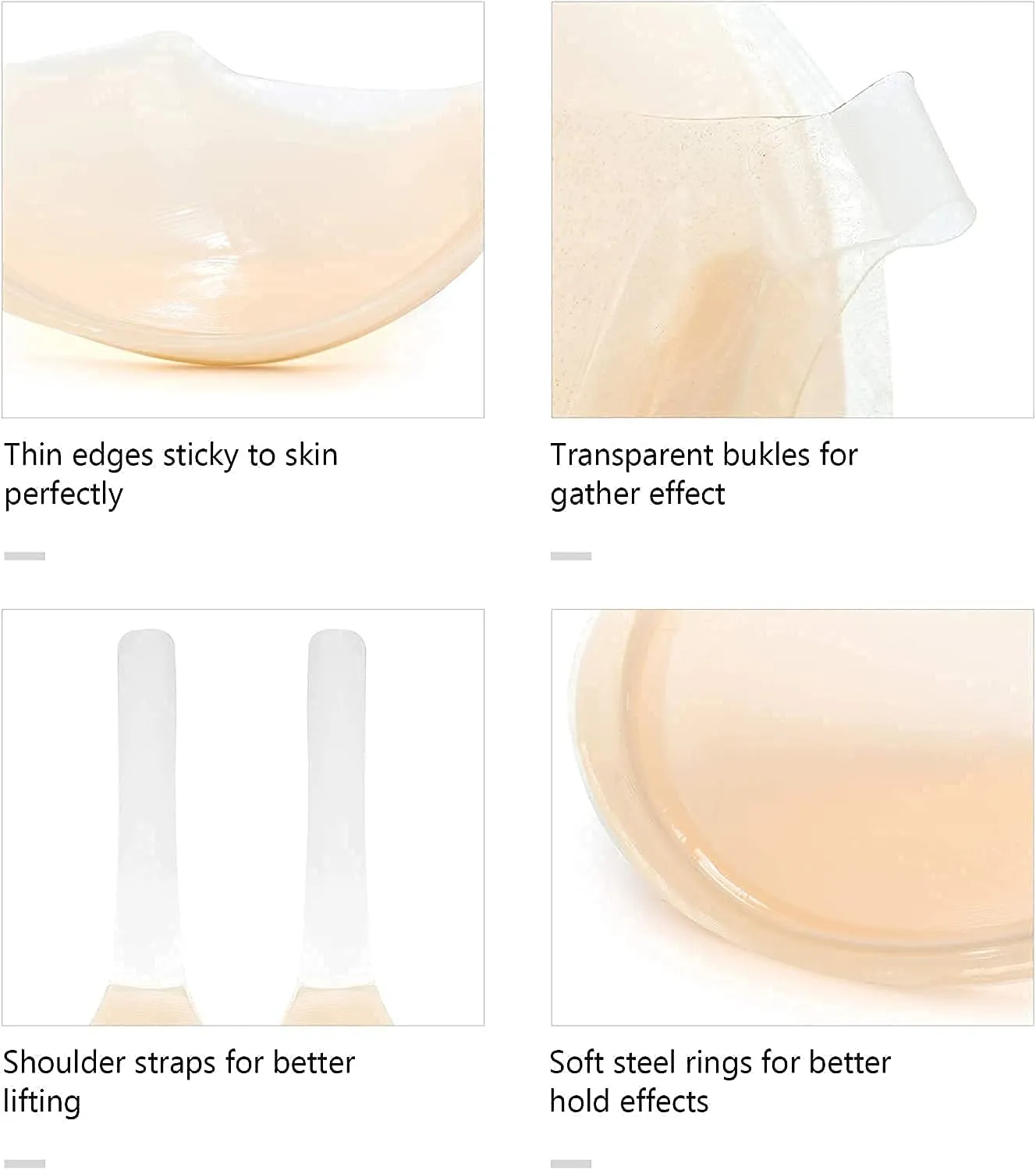 Sticky Bra, Invisible Conceal Lift Bra, Adhesive Conceal Silicone Tape with Strap